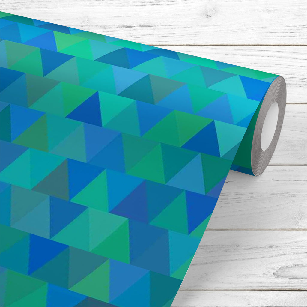 Creative Triangles D1 Wallpaper Roll-Wallpapers Peel & Stick-WAL_PA-IC 5007635 IC 5007635, Abstract Expressionism, Abstracts, Digital, Digital Art, Fashion, Geometric, Geometric Abstraction, Graphic, Hipster, Illustrations, Modern Art, Patterns, Retro, Semi Abstract, Signs, Signs and Symbols, Triangles, creative, d1, wallpaper, roll, abstract, background, vector, backdrop, blue, cover, decoration, delta, design, diagonal, form, geometrical, geometry, green, illustration, lines, modern, mosaic, old, paper, t