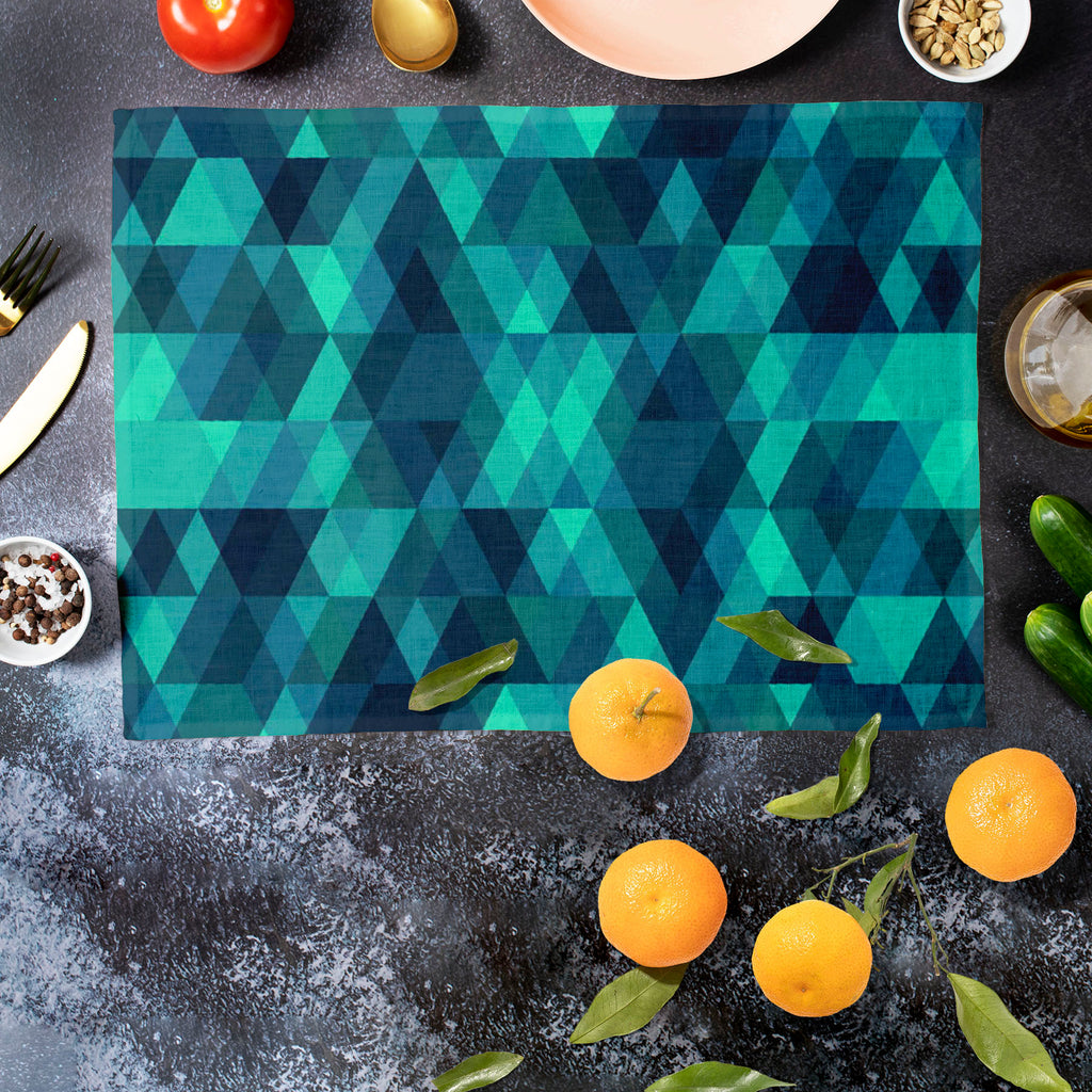 Creative Triangles D2 Table Mat Placemat-Table Place Mats Fabric-MAT_TB-IC 5007636 IC 5007636, Abstract Expressionism, Abstracts, Digital, Digital Art, Fashion, Geometric, Geometric Abstraction, Graphic, Hipster, Illustrations, Modern Art, Patterns, Retro, Semi Abstract, Signs, Signs and Symbols, Triangles, creative, d2, table, mat, placemat, abstract, background, vector, backdrop, blue, cover, decoration, delta, design, diagonal, form, geometrical, geometry, illustration, lines, modern, mosaic, old, paper,