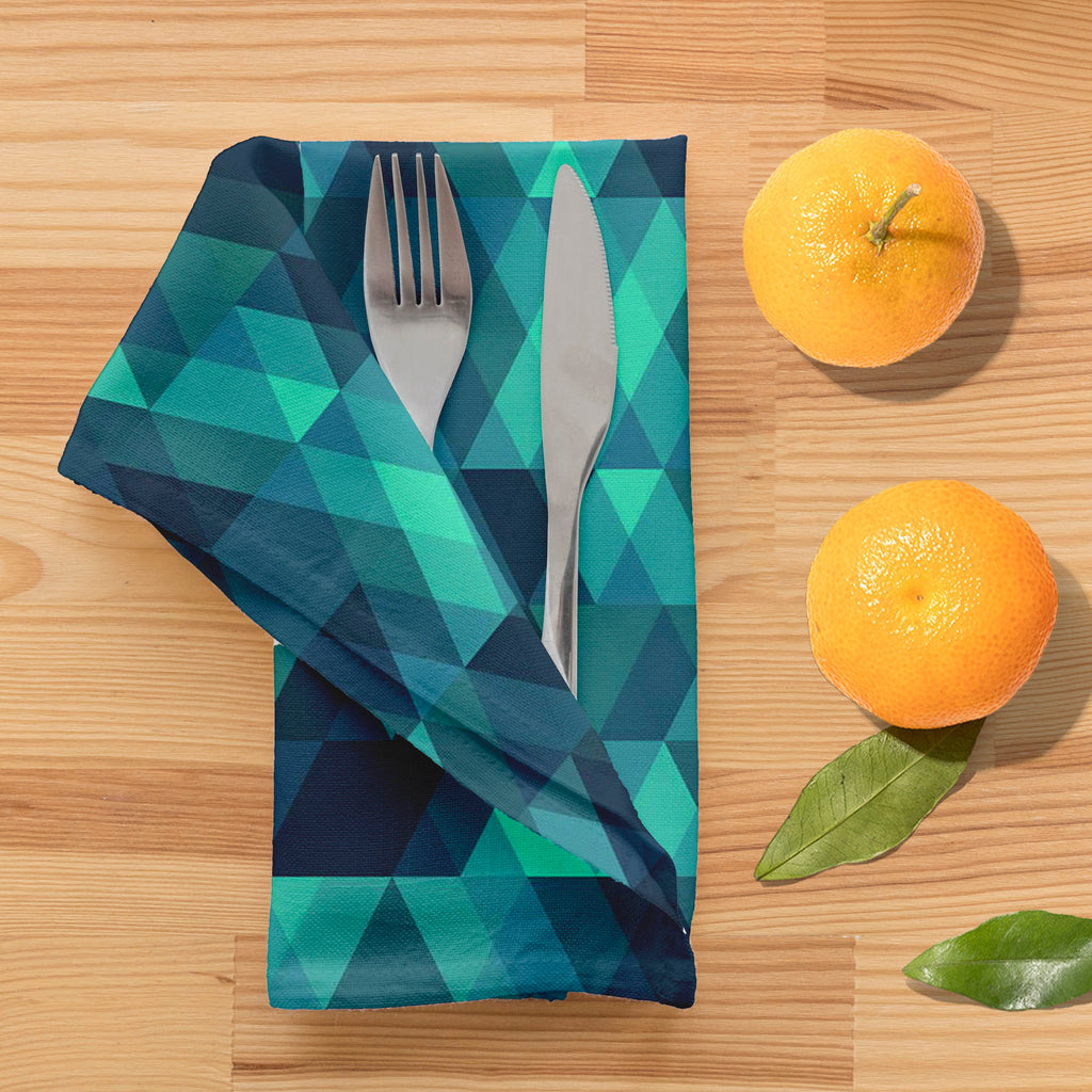 Creative Triangles D2 Table Napkin-Table Napkins-NAP_TB-IC 5007636 IC 5007636, Abstract Expressionism, Abstracts, Digital, Digital Art, Fashion, Geometric, Geometric Abstraction, Graphic, Hipster, Illustrations, Modern Art, Patterns, Retro, Semi Abstract, Signs, Signs and Symbols, Triangles, creative, d2, table, napkin, abstract, background, vector, backdrop, blue, cover, decoration, delta, design, diagonal, form, geometrical, geometry, illustration, lines, modern, mosaic, old, paper, texture, patchwork, pa