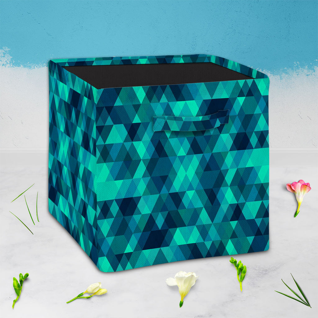 Creative Triangles D2 Foldable Open Storage Bin | Organizer Box, Toy Basket, Shelf Box, Laundry Bag | Canvas Fabric-Storage Bins-STR_BI_CB-IC 5007636 IC 5007636, Abstract Expressionism, Abstracts, Digital, Digital Art, Fashion, Geometric, Geometric Abstraction, Graphic, Hipster, Illustrations, Modern Art, Patterns, Retro, Semi Abstract, Signs, Signs and Symbols, Triangles, creative, d2, foldable, open, storage, bin, organizer, box, toy, basket, shelf, laundry, bag, canvas, fabric, abstract, background, vect