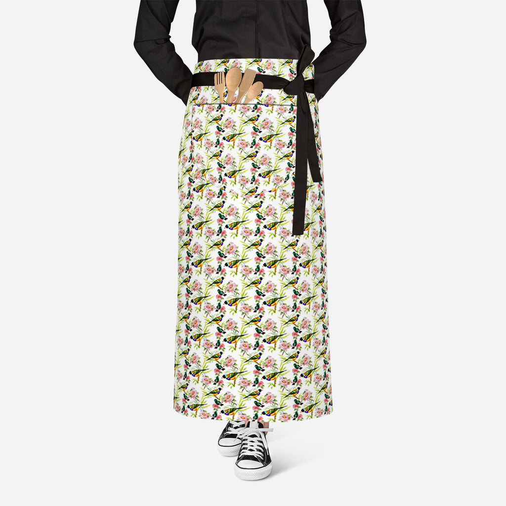 Tropical Beauty Apron | Adjustable, Free Size & Waist Tiebacks-Aprons Waist to Knee--IC 5007638 IC 5007638, Animals, Art and Paintings, Birds, Black and White, Botanical, Drawing, Floral, Flowers, Illustrations, Nature, Paintings, Patterns, Retro, Scenic, Signs, Signs and Symbols, Tropical, Watercolour, White, beauty, apron, adjustable, free, size, waist, tiebacks, art, artistic, background, beautiful, branches, brown, colorful, colors, decor, decoration, design, drawn, elegance, elements, exotic, feathers,