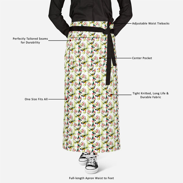 Tropical Beauty Apron | Adjustable, Free Size & Waist Tiebacks-Aprons Waist to Knee--IC 5007638 IC 5007638, Animals, Art and Paintings, Birds, Black and White, Botanical, Drawing, Floral, Flowers, Illustrations, Nature, Paintings, Patterns, Retro, Scenic, Signs, Signs and Symbols, Tropical, Watercolour, White, beauty, full-length, apron, poly-cotton, fabric, adjustable, waist, tiebacks, art, artistic, background, beautiful, branches, brown, colorful, colors, decor, decoration, design, drawn, elegance, eleme