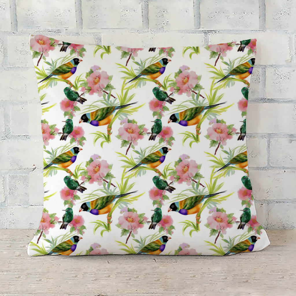 ArtzFolio Tropical Beauty Cushion Cover Throw Pillow-Cushion Covers-AZHFR39198381CUS_CV_L-Image Code 5007638 Vishnu Image Folio Pvt Ltd, IC 5007638, ArtzFolio, Cushion Covers, Birds, Floral, Kids, Digital Art, tropical, beauty, cushion, cover, throw, pillow, watercolor, seamless, pattern, flowers, white, background, sofa throws, single throw pillow, zippered throw pillow cover, satin pillow cover, throw pillow, cushion cover only, cushion cover, pillow cover for sofa, pitaara box, throw cushion, kids cushio