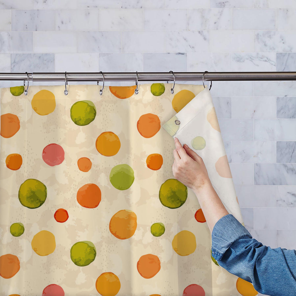 Watercolor Dots D1 Washable Waterproof Shower Curtain-Shower Curtains-CUR_SH-IC 5007639 IC 5007639, Abstract Expressionism, Abstracts, Ancient, Animated Cartoons, Art and Paintings, Baby, Black and White, Caricature, Cartoons, Children, Circle, Digital, Digital Art, Dots, Drawing, Graphic, Hand Drawn, Historical, Icons, Illustrations, Kids, Medieval, Patterns, Retro, Semi Abstract, Signs, Signs and Symbols, Splatter, Vintage, Watercolour, White, watercolor, d1, washable, waterproof, shower, curtain, abstrac