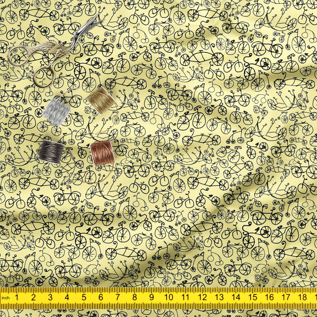 Hand Painted Bikes Upholstery Fabric by Metre | For Sofa, Curtains, Cushions, Furnishing, Craft, Dress Material-Upholstery Fabrics-FAB_RW-IC 5007642 IC 5007642, Ancient, Art Nouveau, Automobiles, Bikes, Historical, Illustrations, Medieval, Patterns, Retro, Sketches, Sports, Transportation, Travel, Vehicles, Vintage, hand, painted, upholstery, fabric, by, metre, for, sofa, curtains, cushions, furnishing, craft, dress, material, art, nouveau, bicycle, illustration, pattern, penny, farthing, seamless, sketch, 