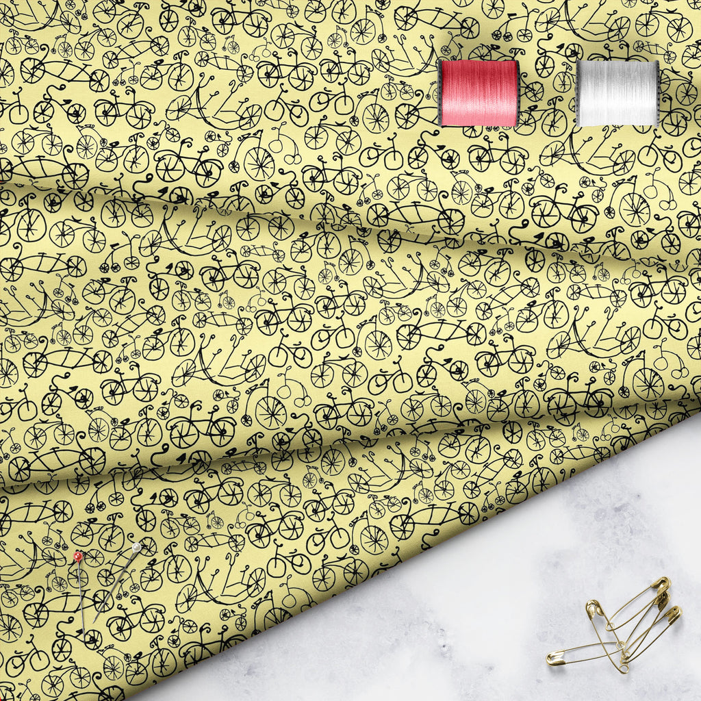 Hand Painted Bikes Sofa Fabric by Metre | Upholstery For Sofa, Curtains & Cushions-Sofa Fabrics-SOF_FB-IC 5007642 IC 5007642, Ancient, Art Nouveau, Automobiles, Bikes, Historical, Illustrations, Medieval, Patterns, Retro, Sketches, Sports, Transportation, Travel, Vehicles, Vintage, hand, painted, sofa, fabric, by, metre, upholstery, for, curtains, cushions, art, nouveau, bicycle, illustration, pattern, penny, farthing, seamless, sketch, texture, transport, wheel, artzfolio, cotton fabric, upholstery fabric,