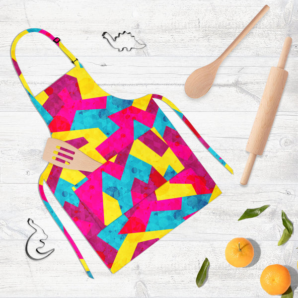 Geometric Style D1 Apron | Adjustable, Free Size & Waist Tiebacks-Aprons Neck to Knee-APR_NK_KN-IC 5007643 IC 5007643, Abstract Expressionism, Abstracts, Ancient, Art and Paintings, Decorative, Digital, Digital Art, Drawing, Fantasy, Geometric, Geometric Abstraction, Graffiti, Graphic, Hipster, Historical, Illustrations, Medieval, Modern Art, Music, Music and Dance, Music and Musical Instruments, Patterns, Retro, Semi Abstract, Signs, Signs and Symbols, Triangles, Urban, Vintage, style, d1, full-length, nec