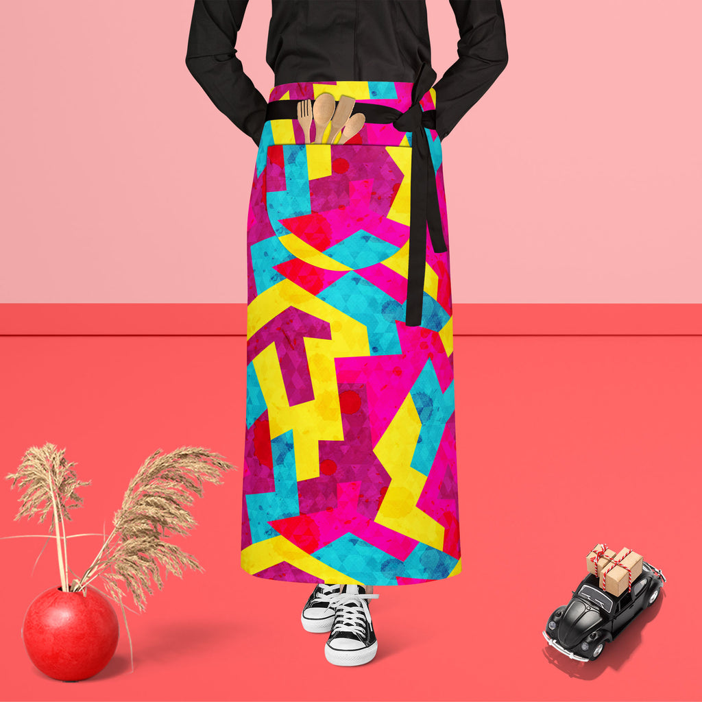 Geometric Style D1 Apron | Adjustable, Free Size & Waist Tiebacks-Aprons Waist to Feet-APR_WS_FT-IC 5007643 IC 5007643, Abstract Expressionism, Abstracts, Ancient, Art and Paintings, Decorative, Digital, Digital Art, Drawing, Fantasy, Geometric, Geometric Abstraction, Graffiti, Graphic, Hipster, Historical, Illustrations, Medieval, Modern Art, Music, Music and Dance, Music and Musical Instruments, Patterns, Retro, Semi Abstract, Signs, Signs and Symbols, Triangles, Urban, Vintage, style, d1, apron, adjustab