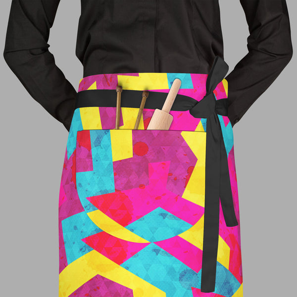 Geometric Style D1 Apron | Adjustable, Free Size & Waist Tiebacks-Aprons Waist to Feet-APR_WS_FT-IC 5007643 IC 5007643, Abstract Expressionism, Abstracts, Ancient, Art and Paintings, Decorative, Digital, Digital Art, Drawing, Fantasy, Geometric, Geometric Abstraction, Graffiti, Graphic, Hipster, Historical, Illustrations, Medieval, Modern Art, Music, Music and Dance, Music and Musical Instruments, Patterns, Retro, Semi Abstract, Signs, Signs and Symbols, Triangles, Urban, Vintage, style, d1, full-length, wa