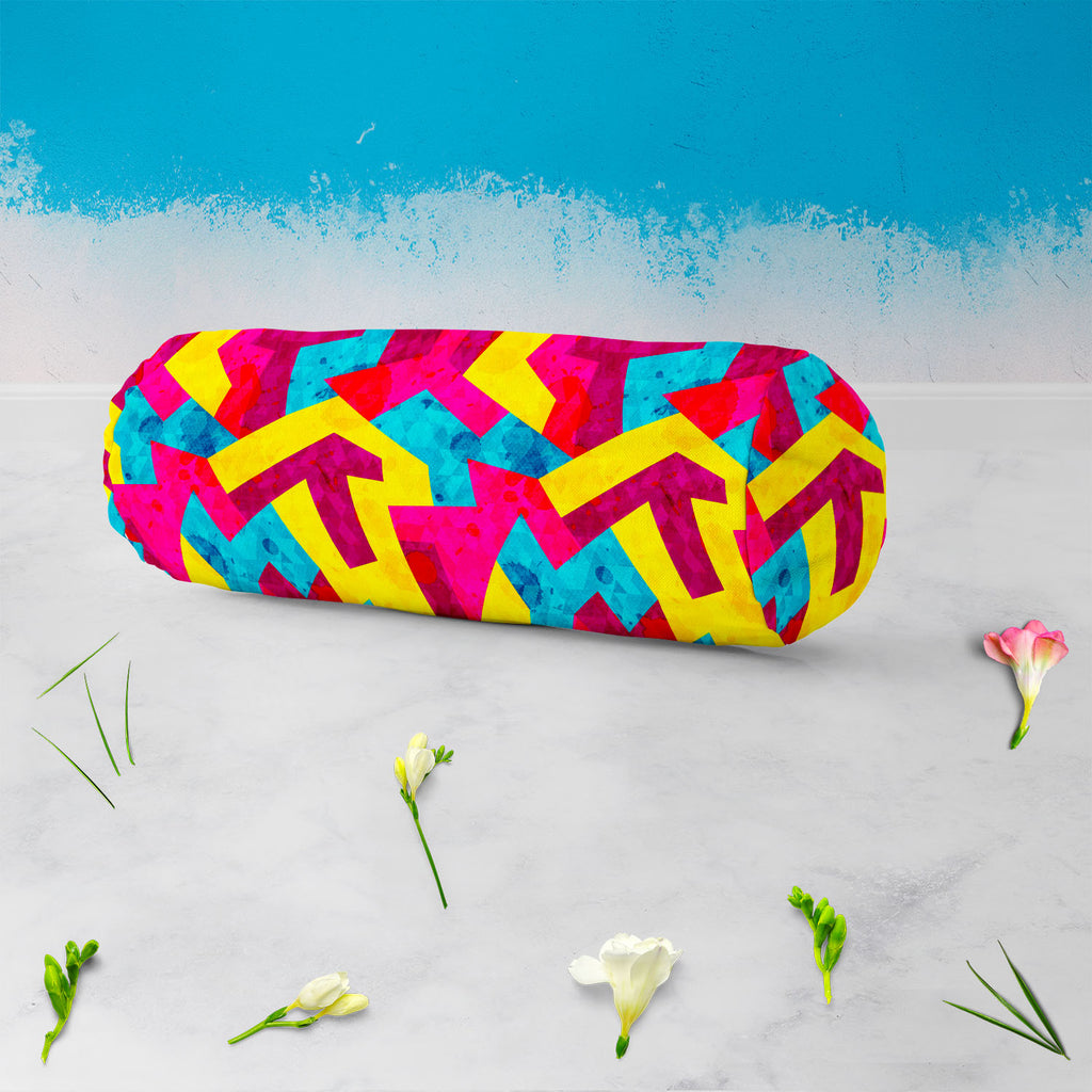 Geometric Style D1 Bolster Cover Booster Cases | Concealed Zipper Opening-Bolster Covers-BOL_CV_ZP-IC 5007643 IC 5007643, Abstract Expressionism, Abstracts, Ancient, Art and Paintings, Decorative, Digital, Digital Art, Drawing, Fantasy, Geometric, Geometric Abstraction, Graffiti, Graphic, Hipster, Historical, Illustrations, Medieval, Modern Art, Music, Music and Dance, Music and Musical Instruments, Patterns, Retro, Semi Abstract, Signs, Signs and Symbols, Triangles, Urban, Vintage, style, d1, bolster, cove