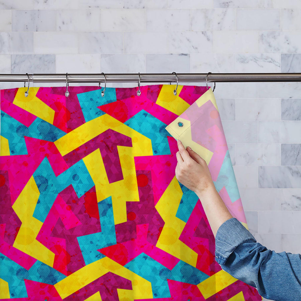 Geometric Style D1 Washable Waterproof Shower Curtain-Shower Curtains-CUR_SH-IC 5007643 IC 5007643, Abstract Expressionism, Abstracts, Ancient, Art and Paintings, Decorative, Digital, Digital Art, Drawing, Fantasy, Geometric, Geometric Abstraction, Graffiti, Graphic, Hipster, Historical, Illustrations, Medieval, Modern Art, Music, Music and Dance, Music and Musical Instruments, Patterns, Retro, Semi Abstract, Signs, Signs and Symbols, Triangles, Urban, Vintage, style, d1, washable, waterproof, shower, curta