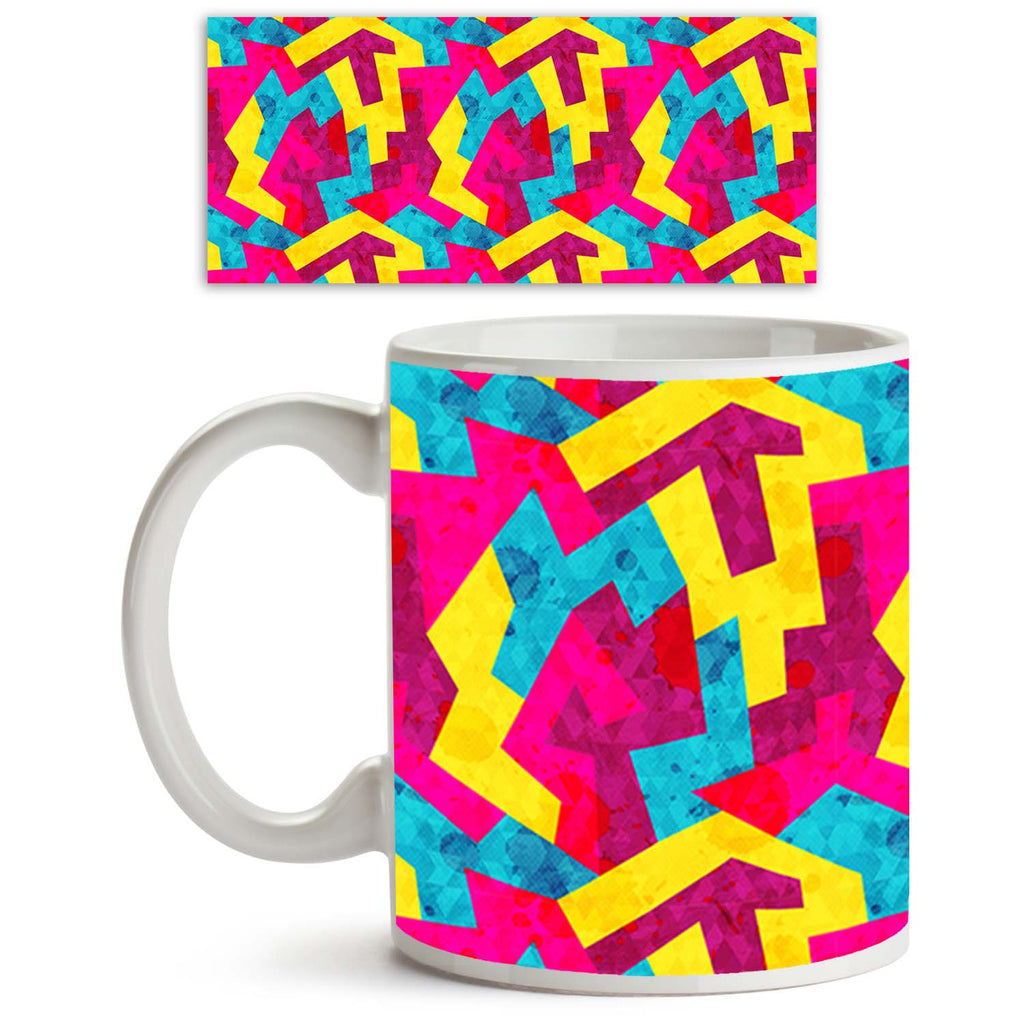 Geometric Style Ceramic Coffee Tea Mug Inside White-Coffee Mugs-MUG-IC 5007643 IC 5007643, Abstract Expressionism, Abstracts, Ancient, Art and Paintings, Decorative, Digital, Digital Art, Drawing, Fantasy, Geometric, Geometric Abstraction, Graffiti, Graphic, Hipster, Historical, Illustrations, Medieval, Modern Art, Music, Music and Dance, Music and Musical Instruments, Patterns, Retro, Semi Abstract, Signs, Signs and Symbols, Triangles, Urban, Vintage, style, ceramic, coffee, tea, mug, inside, white, patern