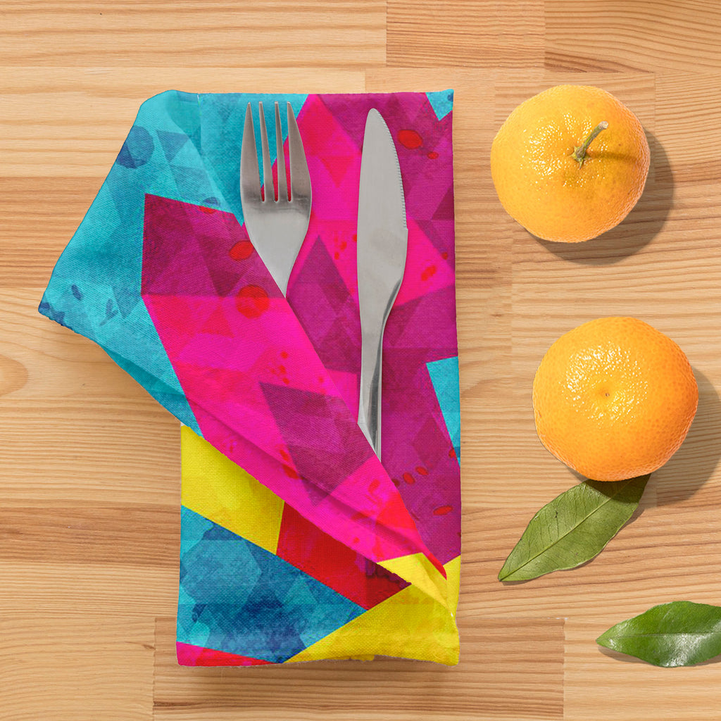 Geometric Style D1 Table Napkin-Table Napkins-NAP_TB-IC 5007643 IC 5007643, Abstract Expressionism, Abstracts, Ancient, Art and Paintings, Decorative, Digital, Digital Art, Drawing, Fantasy, Geometric, Geometric Abstraction, Graffiti, Graphic, Hipster, Historical, Illustrations, Medieval, Modern Art, Music, Music and Dance, Music and Musical Instruments, Patterns, Retro, Semi Abstract, Signs, Signs and Symbols, Triangles, Urban, Vintage, style, d1, table, napkin, patern, abstract, art, artistic, asphalt, ba
