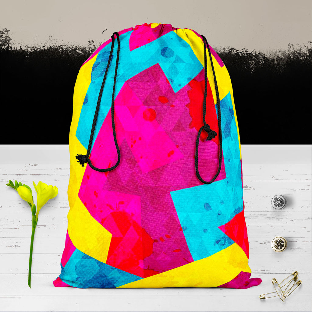 Geometric Style D1 Reusable Sack Bag | Bag for Gym, Storage, Vegetable & Travel-Drawstring Sack Bags-SCK_FB_DS-IC 5007643 IC 5007643, Abstract Expressionism, Abstracts, Ancient, Art and Paintings, Decorative, Digital, Digital Art, Drawing, Fantasy, Geometric, Geometric Abstraction, Graffiti, Graphic, Hipster, Historical, Illustrations, Medieval, Modern Art, Music, Music and Dance, Music and Musical Instruments, Patterns, Retro, Semi Abstract, Signs, Signs and Symbols, Triangles, Urban, Vintage, style, d1, r