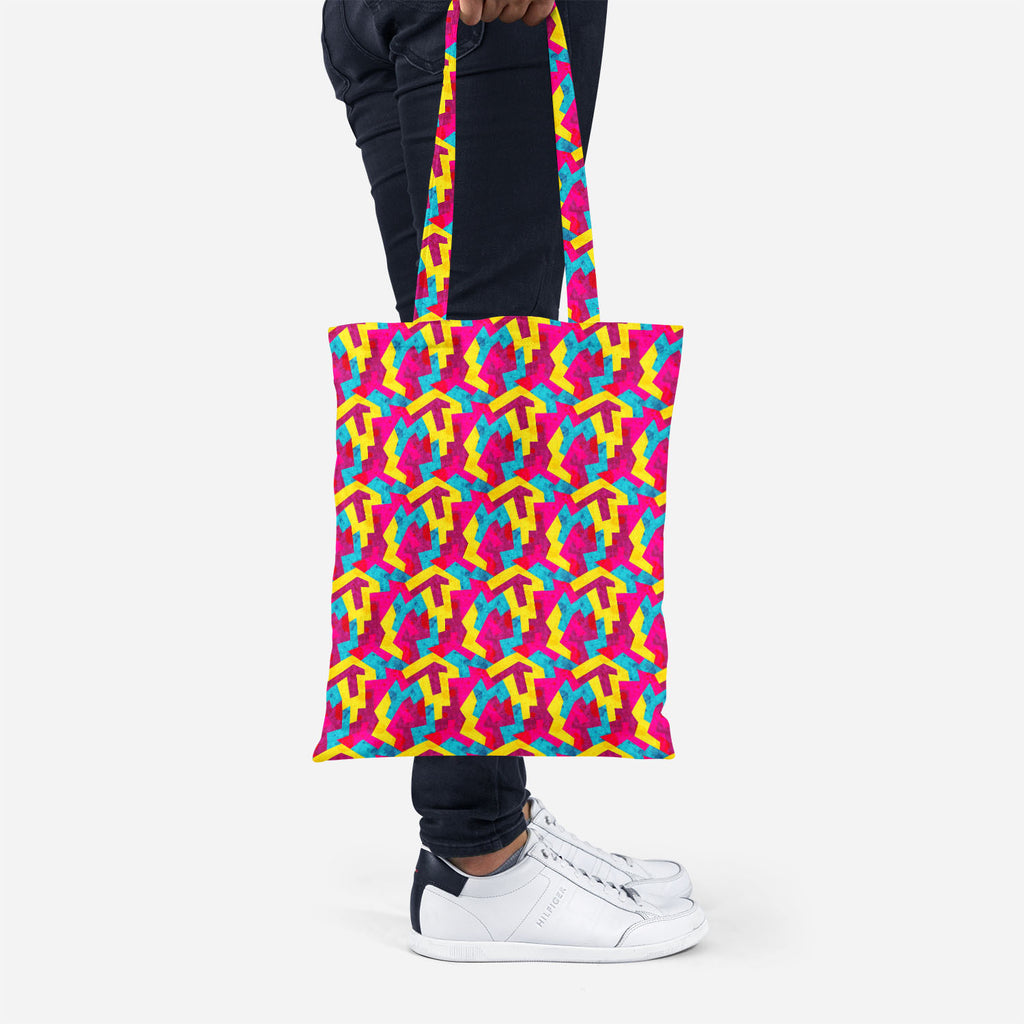 ArtzFolio Geometric Style Tote Bag Shoulder Purse | Multipurpose-Tote Bags Basic-AZ5007643TOT_RF-IC 5007643 IC 5007643, Abstract Expressionism, Abstracts, Ancient, Art and Paintings, Decorative, Digital, Digital Art, Drawing, Fantasy, Geometric, Geometric Abstraction, Graffiti, Graphic, Hipster, Historical, Illustrations, Medieval, Modern Art, Music, Music and Dance, Music and Musical Instruments, Patterns, Retro, Semi Abstract, Signs, Signs and Symbols, Triangles, Urban, Vintage, style, tote, bag, shoulder