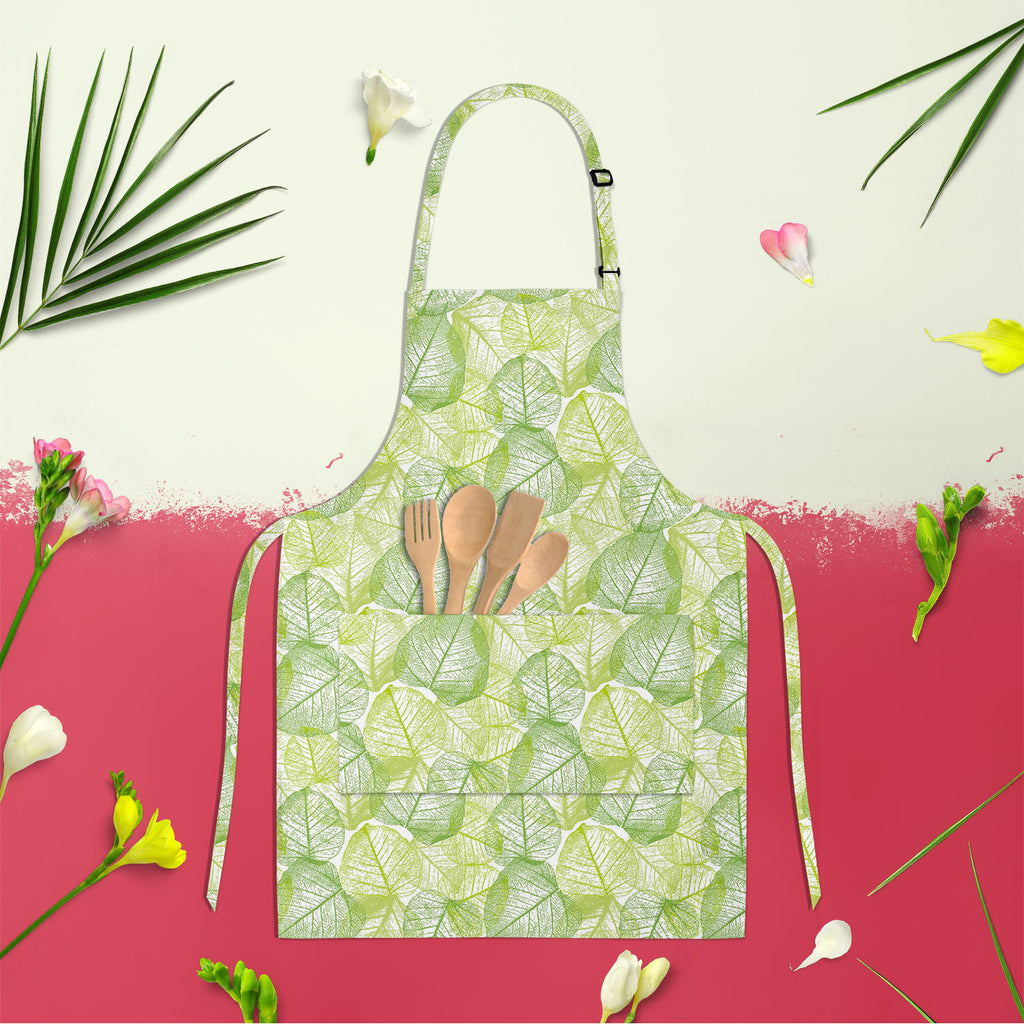 Floral & Leaves Apron | Adjustable, Free Size & Waist Tiebacks-Aprons Neck to Knee-APR_NK_KN-IC 5007644 IC 5007644, Art and Paintings, Botanical, Floral, Flowers, Nature, Patterns, Retro, Scenic, Signs, Signs and Symbols, Urban, leaves, apron, adjustable, free, size, waist, tiebacks, abstract, background, art, design, blossom, blue, color, curly, decor, decoration, doodle, element, endless, fabric, flower, forest, funky, green, leaf, linear, mess, old, ornament, ornamental, ornate, petal, print, repeat, sea