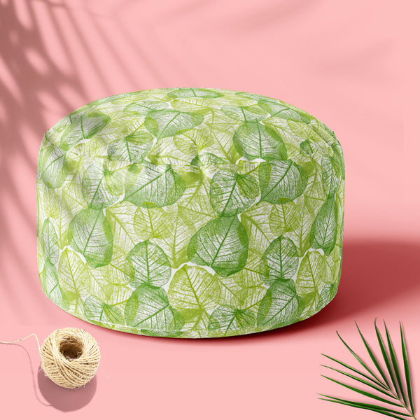 Floral & Leaves Footstool Footrest Puffy Pouffe Ottoman Bean Bag | Canvas Fabric-Footstools-FST_CB_BN-IC 5007644 IC 5007644, Art and Paintings, Botanical, Floral, Flowers, Nature, Patterns, Retro, Scenic, Signs, Signs and Symbols, Urban, leaves, footstool, footrest, puffy, pouffe, ottoman, bean, bag, floor, cushion, pillow, canvas, fabric, abstract, background, art, design, blossom, blue, color, curly, decor, decoration, doodle, element, endless, flower, forest, funky, green, leaf, linear, mess, old, orname