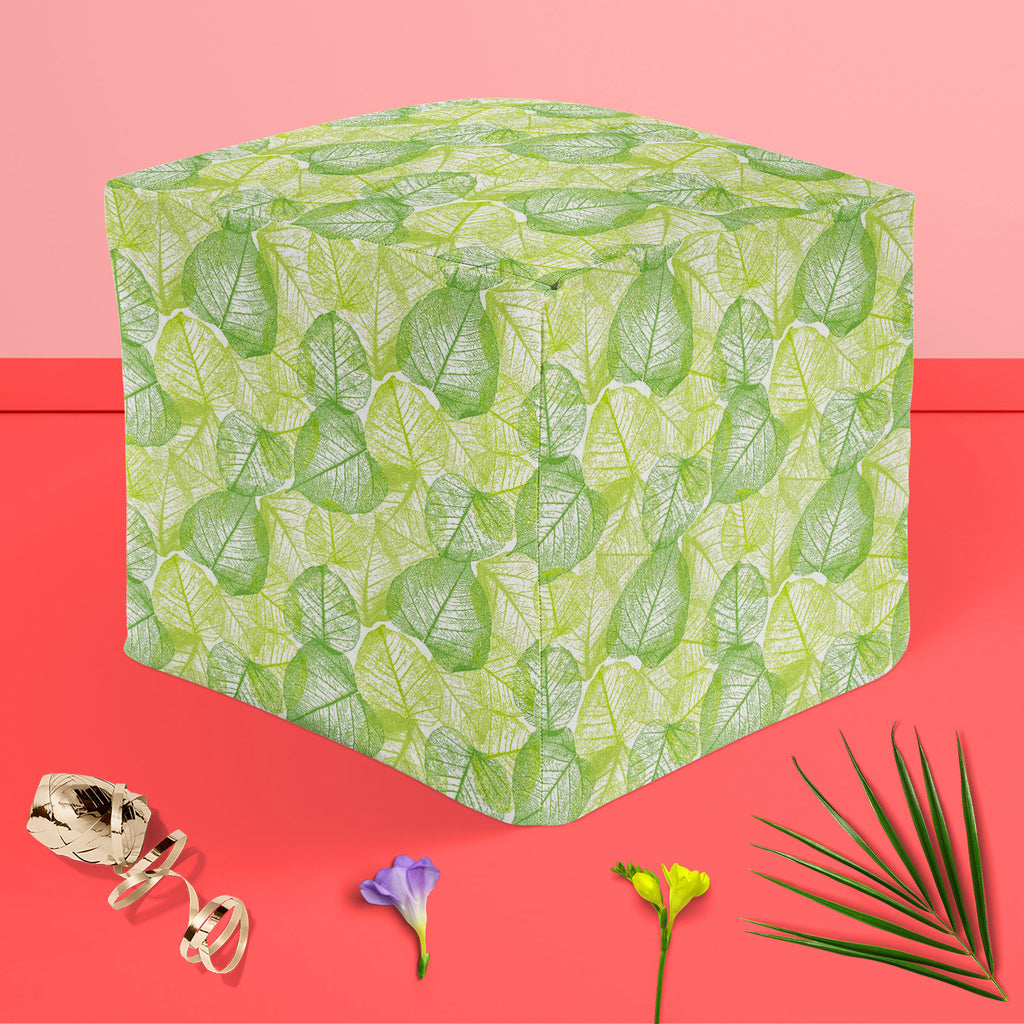 Floral & Leaves Footstool Footrest Puffy Pouffe Ottoman Bean Bag | Canvas Fabric-Footstools-FST_CB_BN-IC 5007644 IC 5007644, Art and Paintings, Botanical, Floral, Flowers, Nature, Patterns, Retro, Scenic, Signs, Signs and Symbols, Urban, leaves, footstool, footrest, puffy, pouffe, ottoman, bean, bag, canvas, fabric, abstract, background, art, design, blossom, blue, color, curly, decor, decoration, doodle, element, endless, flower, forest, funky, green, leaf, linear, mess, old, ornament, ornamental, ornate, 