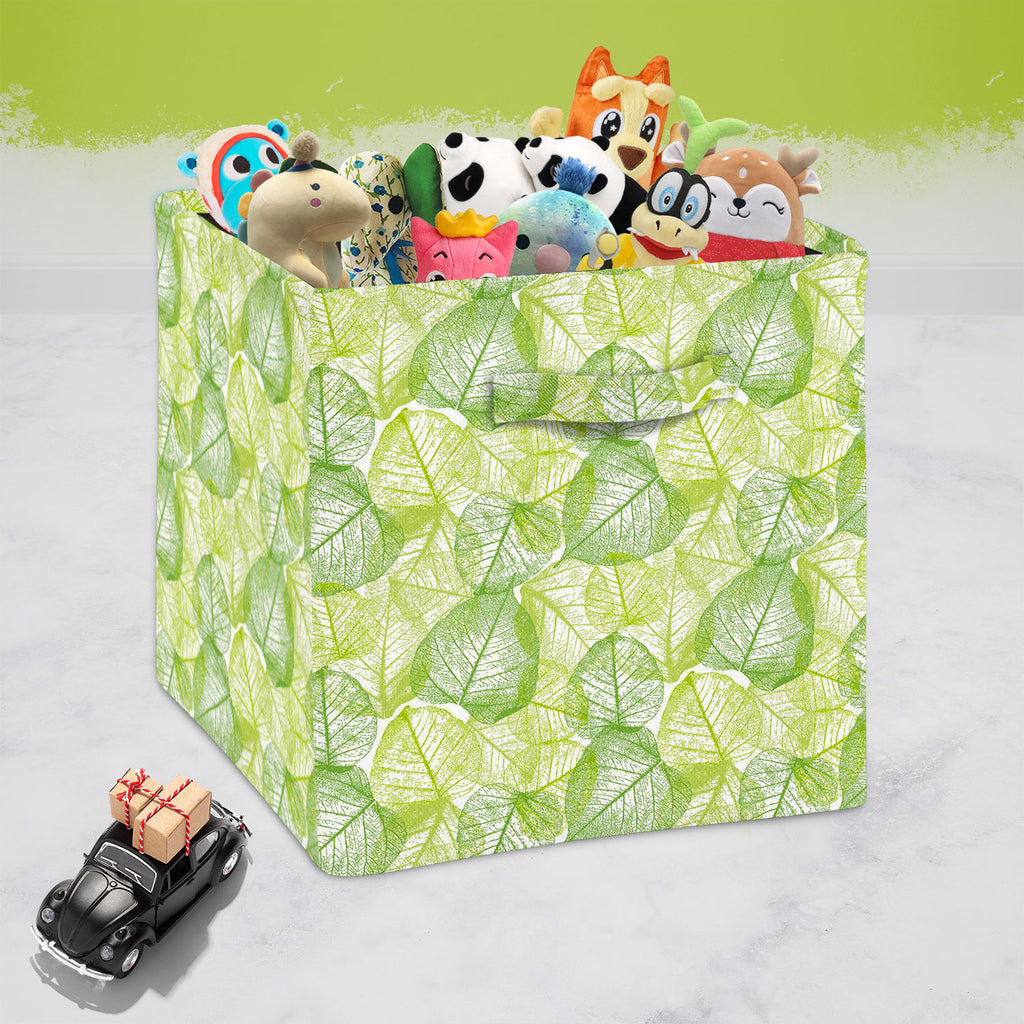 Floral & Leaves Foldable Open Storage Bin | Organizer Box, Toy Basket, Shelf Box, Laundry Bag | Canvas Fabric-Storage Bins-STR_BI_CB-IC 5007644 IC 5007644, Art and Paintings, Botanical, Floral, Flowers, Nature, Patterns, Retro, Scenic, Signs, Signs and Symbols, Urban, leaves, foldable, open, storage, bin, organizer, box, toy, basket, shelf, laundry, bag, canvas, fabric, abstract, background, art, design, blossom, blue, color, curly, decor, decoration, doodle, element, endless, flower, forest, funky, green, 