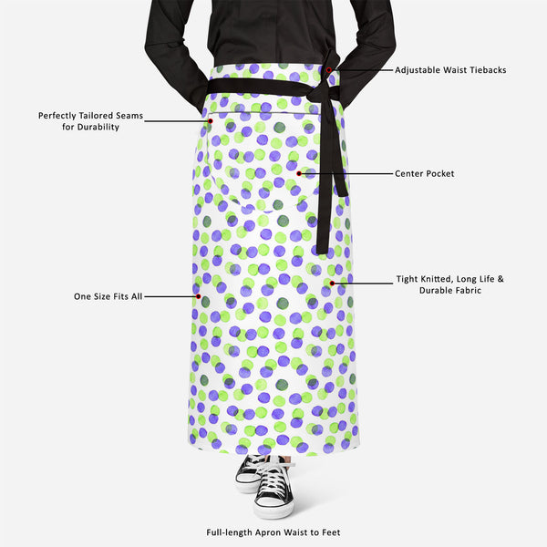 Watercolor Dots Apron | Adjustable, Free Size & Waist Tiebacks-Aprons Waist to Knee--IC 5007645 IC 5007645, Abstract Expressionism, Abstracts, Art and Paintings, Black and White, Circle, Digital, Digital Art, Dots, Drawing, Geometric, Geometric Abstraction, Graphic, Hand Drawn, Illustrations, Modern Art, Patterns, Semi Abstract, Signs, Signs and Symbols, Splatter, Watercolour, White, watercolor, full-length, apron, poly-cotton, fabric, adjustable, waist, tiebacks, abstract, art, artistic, backdrop, backgrou