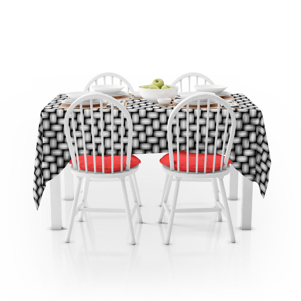 Monochrome Geometric Table Cloth Cover-Table Covers-CVR_TB_NR-IC 5007647 IC 5007647, Abstract Expressionism, Abstracts, Art and Paintings, Black, Black and White, Circle, Digital, Digital Art, Geometric, Geometric Abstraction, Graphic, Illustrations, Modern Art, Patterns, Semi Abstract, Signs, Signs and Symbols, Stripes, White, monochrome, table, cloth, cover, abstract, abstraction, art, background, circular, convex, design, diagonal, ellipse, endless, futuristic, geometrical, illusion, lines, modern, nobod