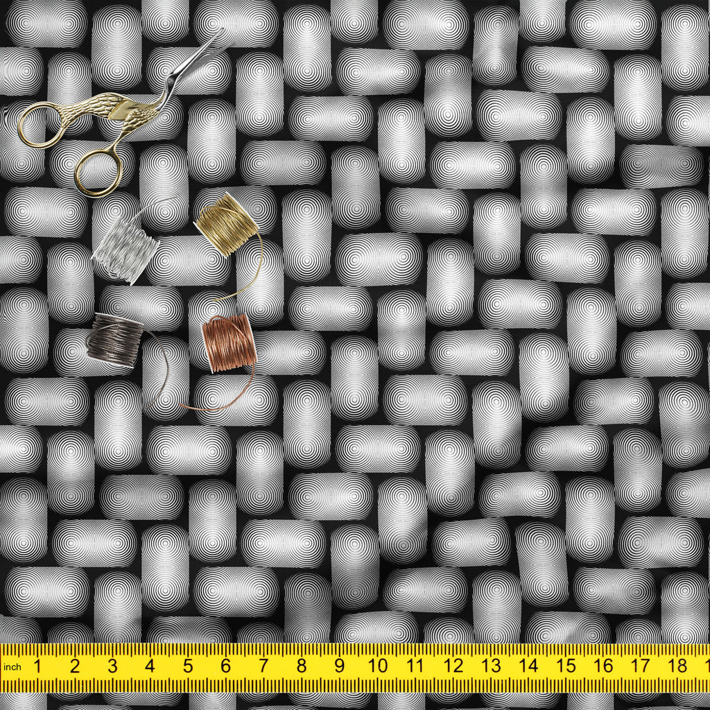 Monochrome Geometric D2 Upholstery Fabric by Metre | For Sofa, Curtains, Cushions, Furnishing, Craft, Dress Material-Upholstery Fabrics-FAB_RW-IC 5007647 IC 5007647, Abstract Expressionism, Abstracts, Art and Paintings, Black, Black and White, Circle, Digital, Digital Art, Geometric, Geometric Abstraction, Graphic, Illustrations, Modern Art, Patterns, Semi Abstract, Signs, Signs and Symbols, Stripes, White, monochrome, d2, upholstery, fabric, by, metre, for, sofa, curtains, cushions, furnishing, craft, dres