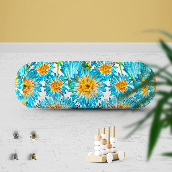 Budding Flowers D2 Bolster Cover Booster Cases | Concealed Zipper Opening-Bolster Covers-BOL_CV_ZP-IC 5007649 IC 5007649, Ancient, Black and White, Botanical, Decorative, Fashion, Floral, Flowers, Historical, Illustrations, Medieval, Nature, Patterns, Retro, Scenic, Signs, Signs and Symbols, Vintage, Watercolour, White, budding, d2, bolster, cover, booster, cases, zipper, opening, poly, cotton, fabric, pattern, watercolor, elegant, seamless, backdrop, background, beautiful, bloom, blossom, blue, bright, cut