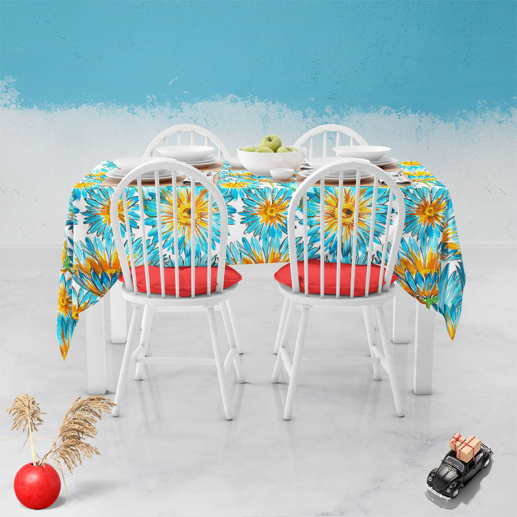 Budding Flowers D2 Table Cloth Cover-Table Covers-CVR_TB_NR-IC 5007649 IC 5007649, Ancient, Black and White, Botanical, Decorative, Fashion, Floral, Flowers, Historical, Illustrations, Medieval, Nature, Patterns, Retro, Scenic, Signs, Signs and Symbols, Vintage, Watercolour, White, budding, d2, table, cloth, cover, pattern, watercolor, elegant, seamless, backdrop, background, beautiful, bloom, blossom, blue, bright, cute, daisy, decoration, delicate, design, drawn, eco, element, fabric, flora, flower, fresh