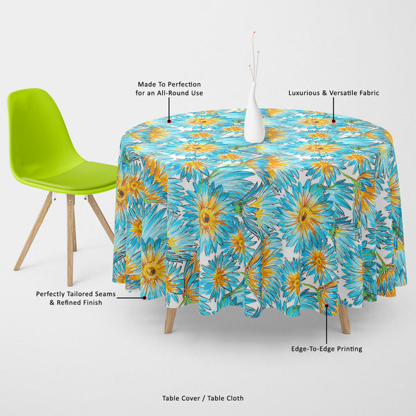 Budding Flowers Table Cloth Cover-Table Covers-CVR_TB_RD-IC 5007649 IC 5007649, Ancient, Black and White, Botanical, Decorative, Fashion, Floral, Flowers, Historical, Illustrations, Medieval, Nature, Patterns, Retro, Scenic, Signs, Signs and Symbols, Vintage, Watercolour, White, budding, table, cloth, cover, canvas, fabric, pattern, watercolor, elegant, seamless, backdrop, background, beautiful, bloom, blossom, blue, bright, cute, daisy, decoration, delicate, design, drawn, eco, element, flora, flower, fres