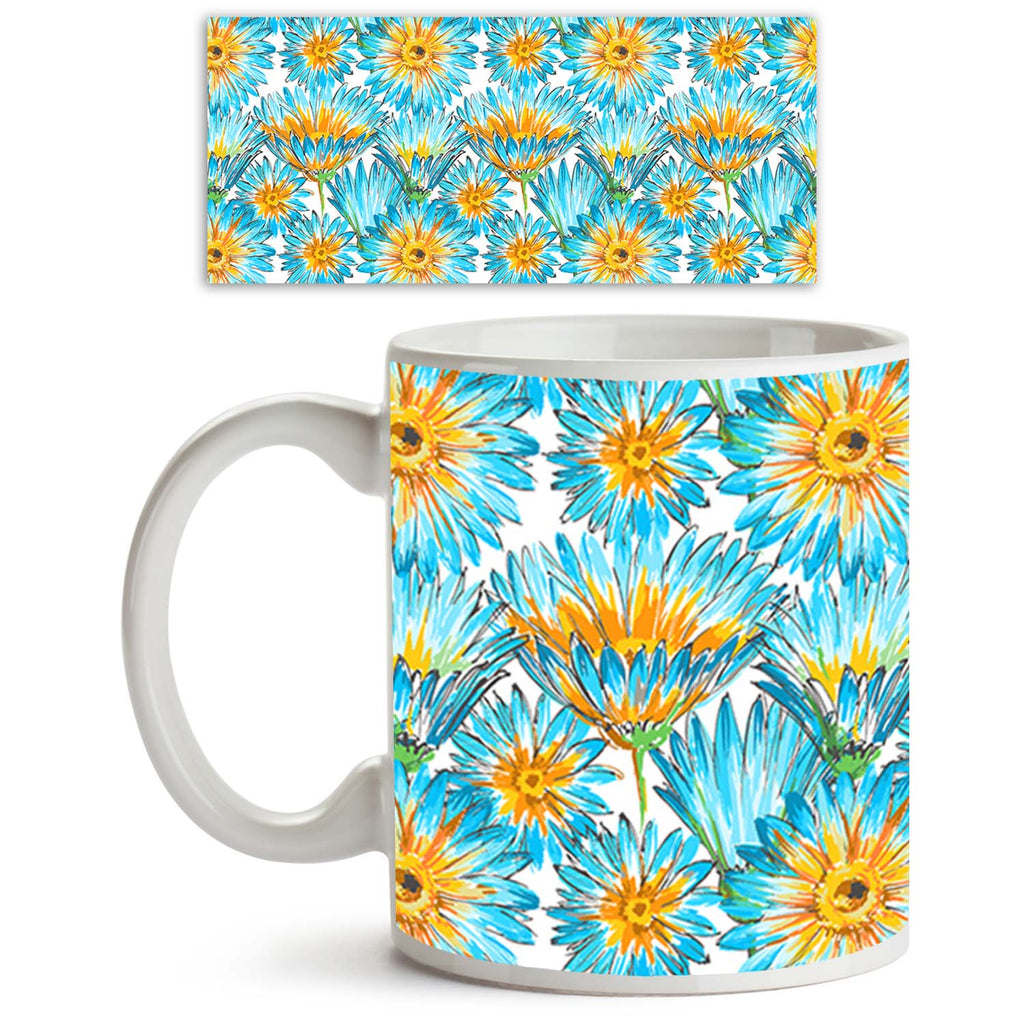 Budding Flowers Ceramic Coffee Tea Mug Inside White-Coffee Mugs-MUG-IC 5007649 IC 5007649, Ancient, Black and White, Botanical, Decorative, Fashion, Floral, Flowers, Historical, Illustrations, Medieval, Nature, Patterns, Retro, Scenic, Signs, Signs and Symbols, Vintage, Watercolour, White, budding, ceramic, coffee, tea, mug, inside, pattern, watercolor, elegant, seamless, backdrop, background, beautiful, bloom, blossom, blue, bright, cute, daisy, decoration, delicate, design, drawn, eco, element, fabric, fl