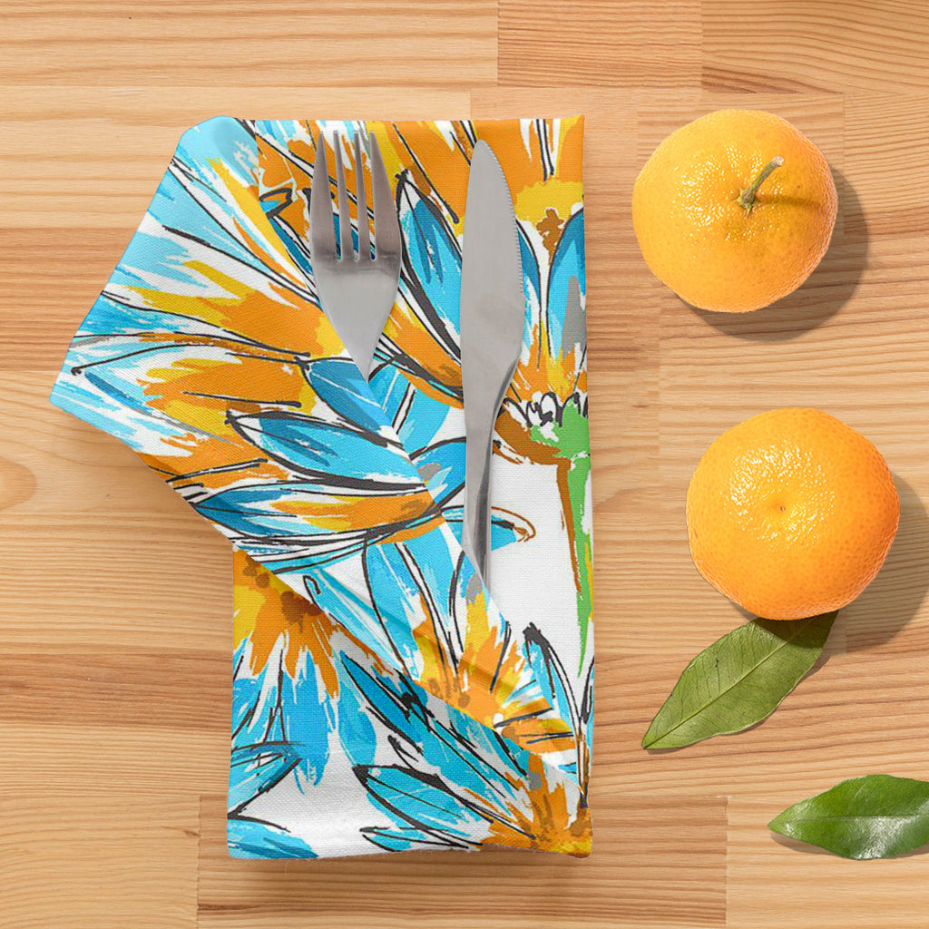 Budding Flowers D2 Table Napkin-Table Napkins-NAP_TB-IC 5007649 IC 5007649, Ancient, Black and White, Botanical, Decorative, Fashion, Floral, Flowers, Historical, Illustrations, Medieval, Nature, Patterns, Retro, Scenic, Signs, Signs and Symbols, Vintage, Watercolour, White, budding, d2, table, napkin, pattern, watercolor, elegant, seamless, backdrop, background, beautiful, bloom, blossom, blue, bright, cute, daisy, decoration, delicate, design, drawn, eco, element, fabric, flora, flower, fresh, illustratio