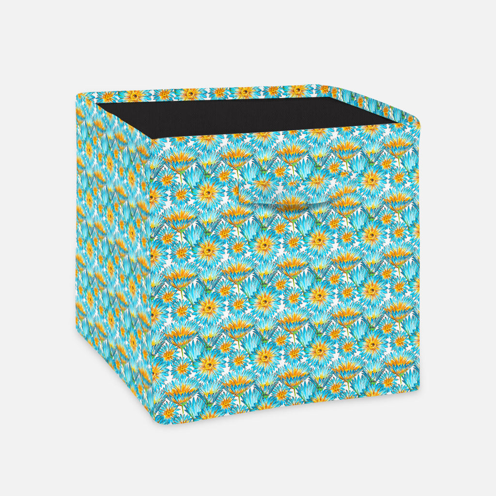 Budding Flowers Foldable Open Storage Bin | Organizer Box, Toy Basket, Shelf Box, Laundry Bag | Canvas Fabric-Storage Bins-STR_BI_CB-IC 5007649 IC 5007649, Ancient, Black and White, Botanical, Decorative, Fashion, Floral, Flowers, Historical, Illustrations, Medieval, Nature, Patterns, Retro, Scenic, Signs, Signs and Symbols, Vintage, Watercolour, White, budding, foldable, open, storage, bin, organizer, box, toy, basket, shelf, laundry, bag, canvas, fabric, pattern, watercolor, elegant, seamless, backdrop, b