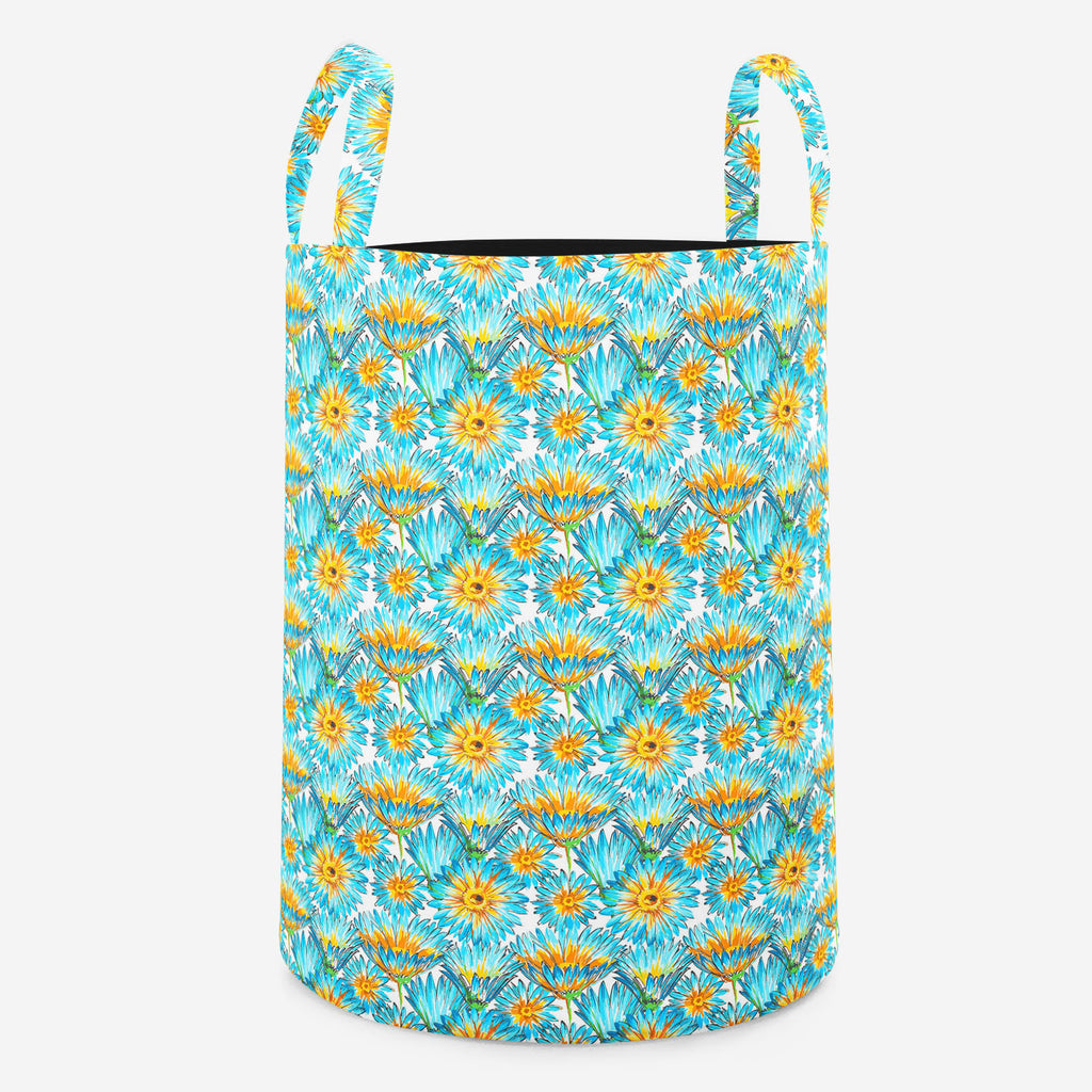 Budding Flowers Foldable Open Storage Bin | Organizer Box, Toy Basket, Shelf Box, Laundry Bag | Canvas Fabric-Storage Bins-STR_BI_RD-IC 5007649 IC 5007649, Ancient, Black and White, Botanical, Decorative, Fashion, Floral, Flowers, Historical, Illustrations, Medieval, Nature, Patterns, Retro, Scenic, Signs, Signs and Symbols, Vintage, Watercolour, White, budding, foldable, open, storage, bin, organizer, box, toy, basket, shelf, laundry, bag, canvas, fabric, pattern, watercolor, elegant, seamless, backdrop, b