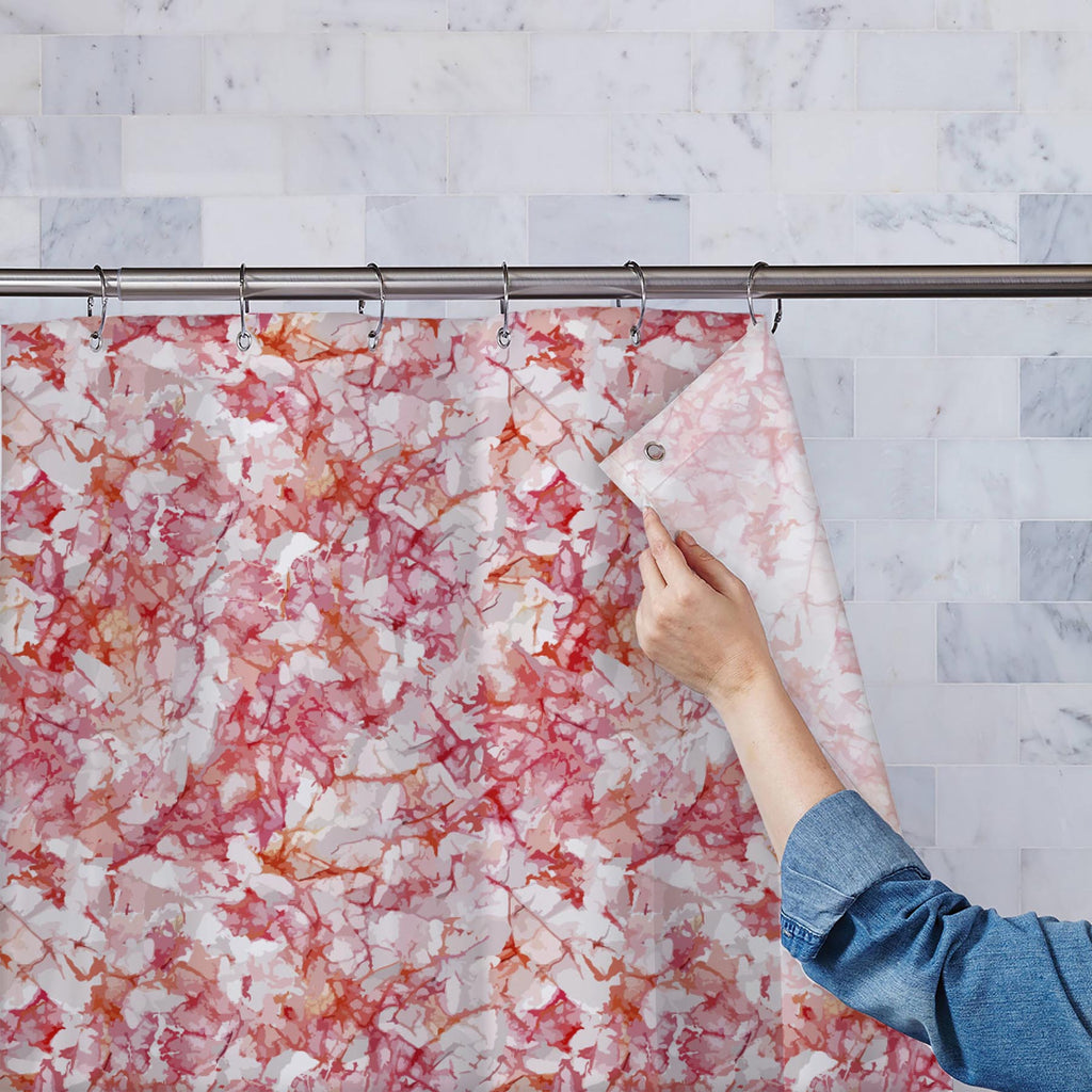 Bright Red Washable Waterproof Shower Curtain-Shower Curtains-CUR_SH-IC 5007650 IC 5007650, Abstract Expressionism, Abstracts, Ancient, Art and Paintings, Black and White, Drawing, Historical, Illustrations, Medieval, Patterns, Semi Abstract, Signs, Signs and Symbols, Splatter, Vintage, Watercolour, White, bright, red, washable, waterproof, shower, curtain, abstract, art, artistic, background, backgrounds, border, breaks, color, colorful, colour, composition, crackle, cracks, creative, crumpled, decoration,