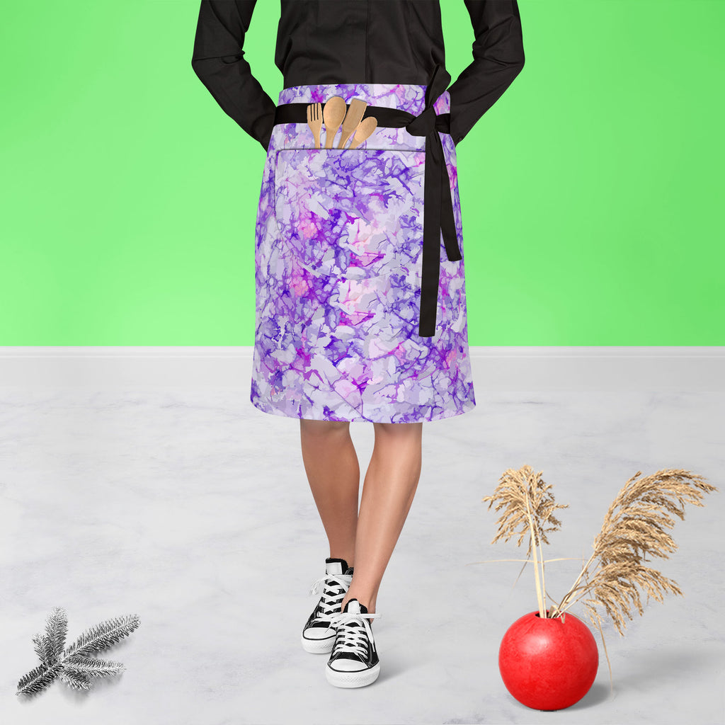 Bright Purple Apron | Adjustable, Free Size & Waist Tiebacks-Apron Waist to Knee-APR_WS_KN-IC 5007651 IC 5007651, Abstract Expressionism, Abstracts, Ancient, Art and Paintings, Black and White, Drawing, Historical, Illustrations, Medieval, Patterns, Semi Abstract, Signs, Signs and Symbols, Splatter, Vintage, Watercolour, White, bright, purple, apron, adjustable, free, size, waist, tiebacks, abstract, art, artistic, background, backgrounds, border, breaks, color, colorful, colour, composition, crackle, crack