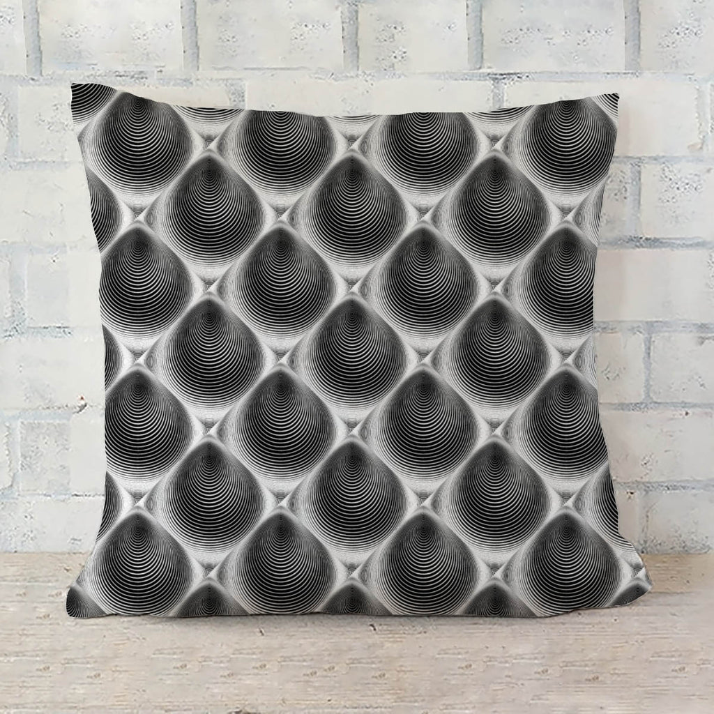 ArtzFolio Monochrome Cone Illusion D2 Cushion Cover Throw Pillow-Cushion Covers-AZHFR40979815CUS_CV_L-Image Code 5007653 Vishnu Image Folio Pvt Ltd, IC 5007653, ArtzFolio, Cushion Covers, Abstract, Digital Art, monochrome, cone, illusion, d2, cushion, cover, throw, pillow, design, seamless, background, striped, distortion, pattern, vector, art, gradient, sofa throws, single throw pillow, zippered throw pillow cover, satin pillow cover, throw pillow, cushion cover only, cushion cover, pillow cover for sofa, 