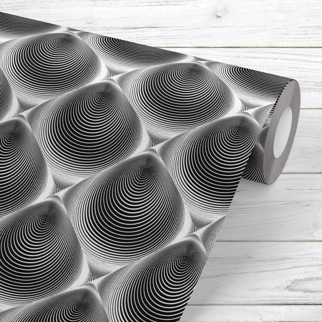 Monochrome Cone Illusion Wallpaper Roll-Wallpapers Peel & Stick-WAL_PA-IC 5007653 IC 5007653, Abstract Expressionism, Abstracts, Art and Paintings, Black, Black and White, Circle, Digital, Digital Art, Eygptian, Geometric, Geometric Abstraction, Graphic, Grid Art, Illustrations, Modern Art, Patterns, Semi Abstract, Signs, Signs and Symbols, Stripes, White, monochrome, cone, illusion, wallpaper, roll, abstract, abstraction, arc, arch, art, background, bend, circular, convex, creative, curve, design, diagonal
