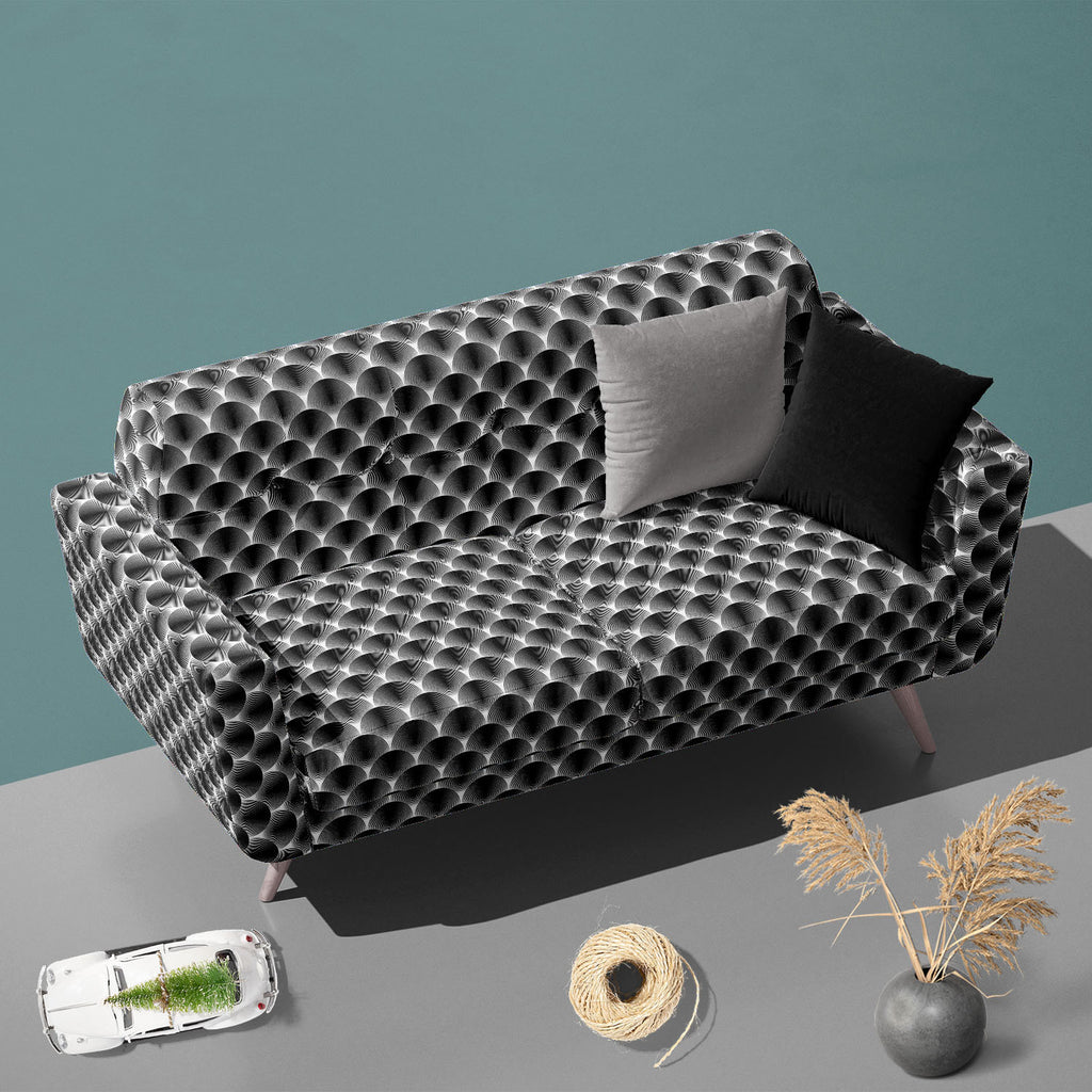 Monochrome Ellipse Sofa Fabric by Metre | Upholstery For Sofa, Curtains & Cushions-Sofa Fabrics-SOF_FB-IC 5007654 IC 5007654, Abstract Expressionism, Abstracts, Art and Paintings, Black, Black and White, Circle, Digital, Digital Art, Geometric, Geometric Abstraction, Graphic, Illustrations, Modern Art, Patterns, Semi Abstract, Signs, Signs and Symbols, Stripes, White, monochrome, ellipse, sofa, fabric, by, metre, upholstery, for, curtains, cushions, art, abstract, abstraction, background, circular, convex, 