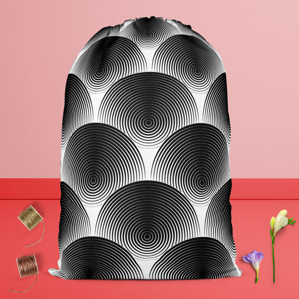 Monochrome Ellipse Reusable Sack Bag | Bag for Gym, Storage, Vegetable & Travel-Drawstring Sack Bags-SCK_FB_DS-IC 5007654 IC 5007654, Abstract Expressionism, Abstracts, Art and Paintings, Black, Black and White, Circle, Digital, Digital Art, Geometric, Geometric Abstraction, Graphic, Illustrations, Modern Art, Patterns, Semi Abstract, Signs, Signs and Symbols, Stripes, White, monochrome, ellipse, reusable, sack, bag, for, gym, storage, vegetable, travel, art, abstract, abstraction, background, circular, con