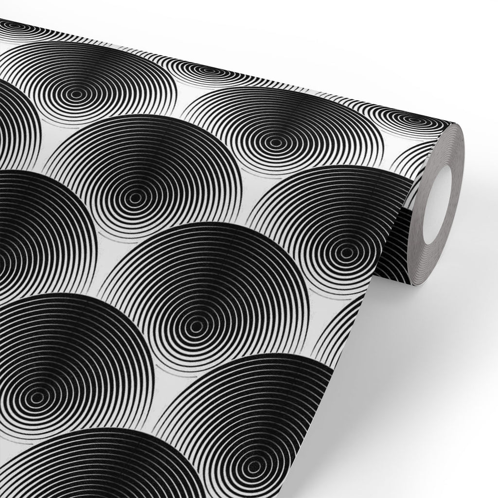 Monochrome Ellipse Wallpaper Roll-Wallpapers Peel & Stick--IC 5007654 IC 5007654, Abstract Expressionism, Abstracts, Art and Paintings, Black, Black and White, Circle, Digital, Digital Art, Geometric, Geometric Abstraction, Graphic, Illustrations, Modern Art, Patterns, Semi Abstract, Signs, Signs and Symbols, Stripes, White, monochrome, ellipse, wallpaper, roll, art, abstract, abstraction, background, circular, convex, design, diagonal, endless, futuristic, geometrical, illusion, lines, modern, nobody, op, 