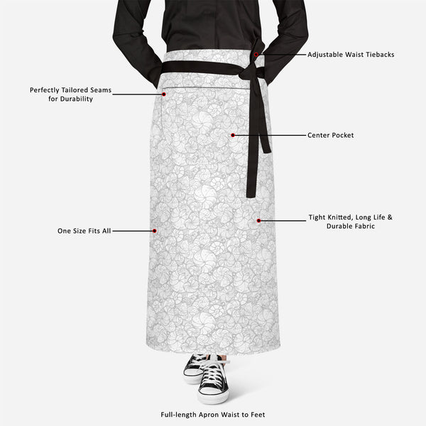 Seashells Apron | Adjustable, Free Size & Waist Tiebacks-Aprons Waist to Knee--IC 5007656 IC 5007656, Art and Paintings, Digital, Digital Art, Drawing, Graphic, Illustrations, Patterns, Signs, Signs and Symbols, seashells, full-length, apron, poly-cotton, fabric, adjustable, waist, tiebacks, art, backdrop, background, contour, curlicue, decoration, design, elements, fancy, hand, helix, illustration, ink, natural, ornamental, outline, pattern, ringlet, seamless, seashell, shell, spiral, stylish, stylization,