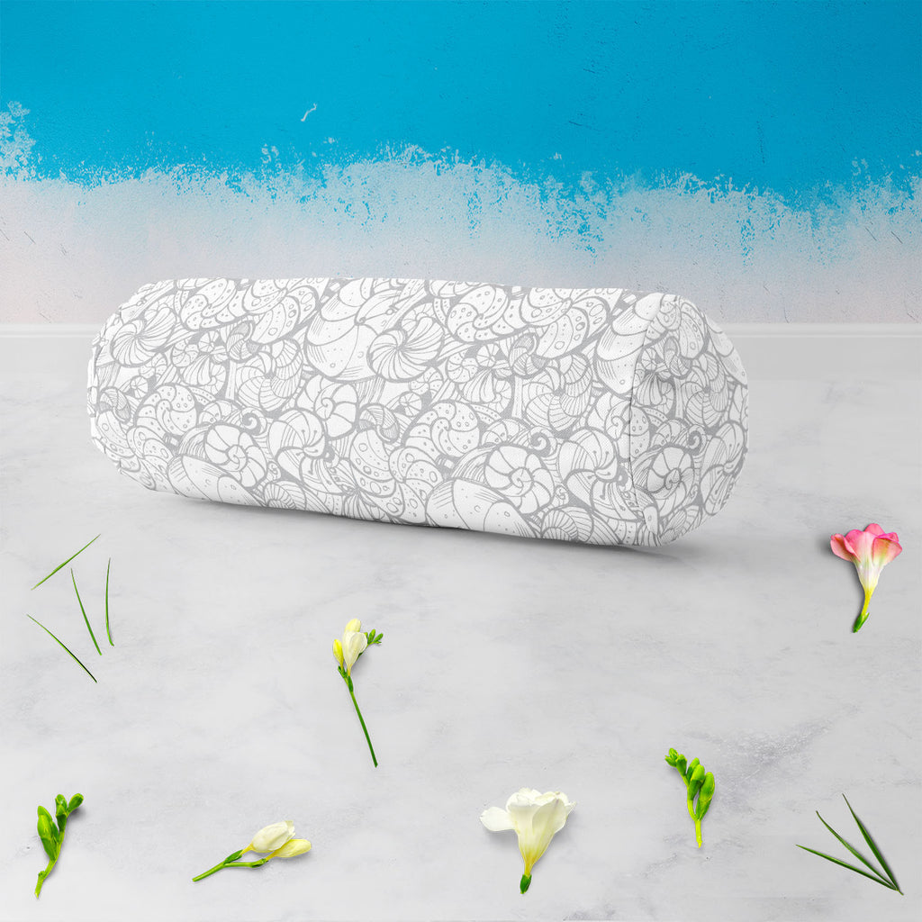 Seashells Bolster Cover Booster Cases | Concealed Zipper Opening-Bolster Covers-BOL_CV_ZP-IC 5007656 IC 5007656, Art and Paintings, Digital, Digital Art, Drawing, Graphic, Illustrations, Patterns, Signs, Signs and Symbols, seashells, bolster, cover, booster, cases, concealed, zipper, opening, art, backdrop, background, contour, curlicue, decoration, design, elements, fancy, hand, helix, illustration, ink, natural, ornamental, outline, pattern, ringlet, seamless, seashell, shell, spiral, stylish, stylization