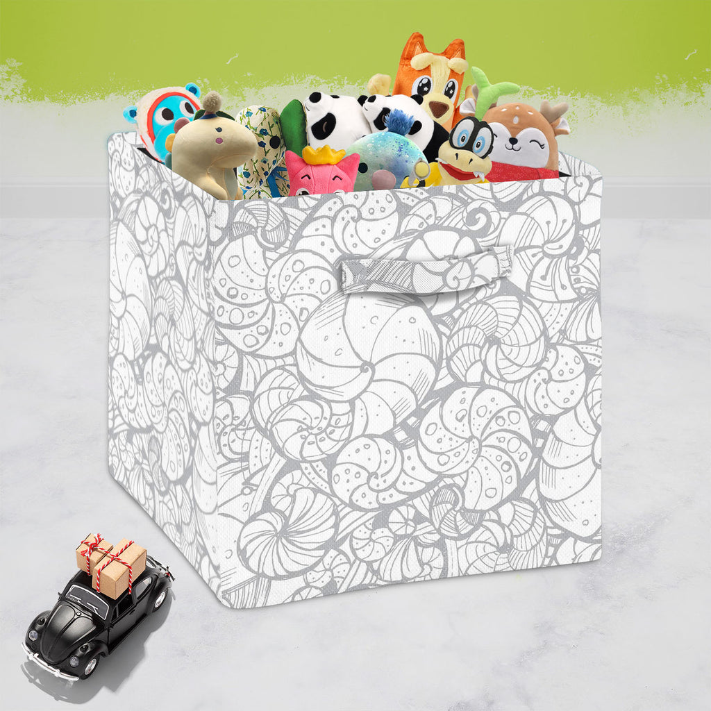 Seashells Foldable Open Storage Bin | Organizer Box, Toy Basket, Shelf Box, Laundry Bag | Canvas Fabric-Storage Bins-STR_BI_CB-IC 5007656 IC 5007656, Art and Paintings, Digital, Digital Art, Drawing, Graphic, Illustrations, Patterns, Signs, Signs and Symbols, seashells, foldable, open, storage, bin, organizer, box, toy, basket, shelf, laundry, bag, canvas, fabric, art, backdrop, background, contour, curlicue, decoration, design, elements, fancy, hand, helix, illustration, ink, natural, ornamental, outline, 