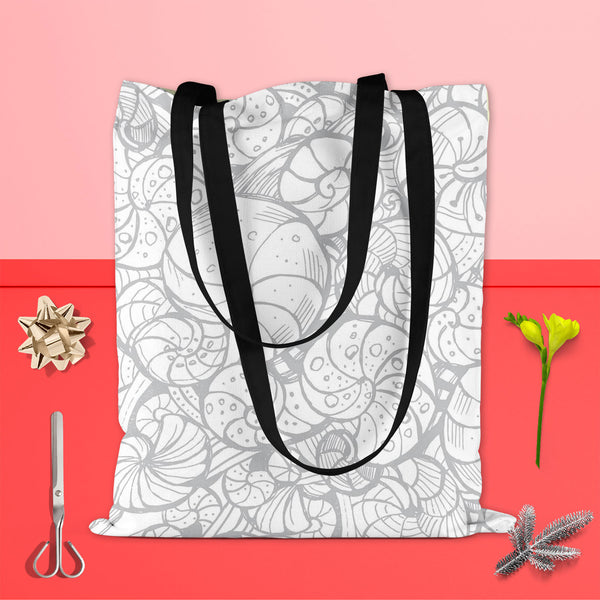 Seashells Tote Bag Shoulder Purse | Multipurpose-Tote Bags Basic-TOT_FB_BS-IC 5007656 IC 5007656, Art and Paintings, Digital, Digital Art, Drawing, Graphic, Illustrations, Patterns, Signs, Signs and Symbols, seashells, tote, bag, shoulder, purse, cotton, canvas, fabric, multipurpose, art, backdrop, background, contour, curlicue, decoration, design, elements, fancy, hand, helix, illustration, ink, natural, ornamental, outline, pattern, ringlet, seamless, seashell, shell, spiral, stylish, stylization, stylize