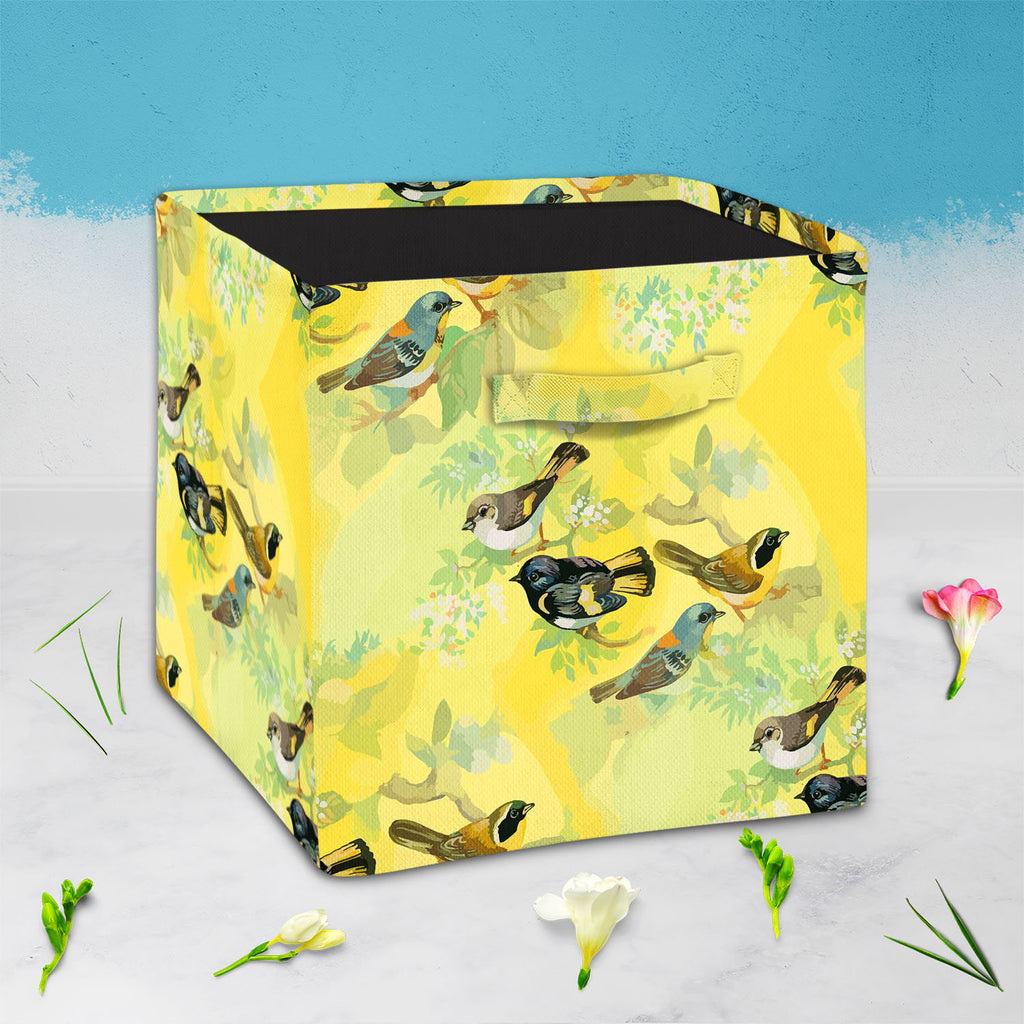 Summer Flowers D1 Foldable Open Storage Bin | Organizer Box, Toy Basket, Shelf Box, Laundry Bag | Canvas Fabric-Storage Bins-STR_BI_CB-IC 5007657 IC 5007657, Abstract Expressionism, Abstracts, Ancient, Art and Paintings, Birds, Black and White, Botanical, Digital, Digital Art, Drawing, Floral, Flowers, Graphic, Historical, Illustrations, Medieval, Nature, Patterns, Retro, Scenic, Semi Abstract, Signs, Signs and Symbols, Tropical, Vintage, Watercolour, White, summer, d1, foldable, open, storage, bin, organiz