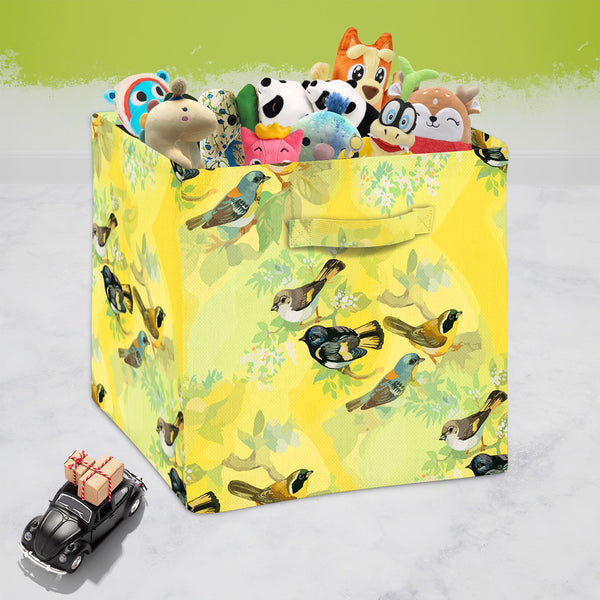 Summer Flowers D1 Foldable Open Storage Bin | Organizer Box, Toy Basket, Shelf Box, Laundry Bag | Canvas Fabric-Storage Bins-STR_BI_CB-IC 5007657 IC 5007657, Abstract Expressionism, Abstracts, Ancient, Art and Paintings, Birds, Black and White, Botanical, Digital, Digital Art, Drawing, Floral, Flowers, Graphic, Historical, Illustrations, Medieval, Nature, Patterns, Retro, Scenic, Semi Abstract, Signs, Signs and Symbols, Tropical, Vintage, Watercolour, White, summer, d1, foldable, open, storage, bin, organiz