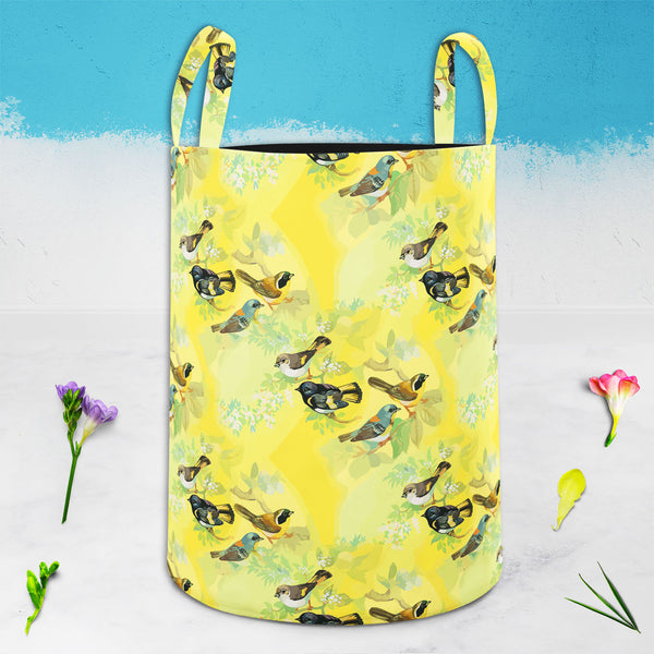 Summer Flowers D1 Foldable Open Storage Bin | Organizer Box, Toy Basket, Shelf Box, Laundry Bag | Canvas Fabric-Storage Bins-STR_BI_CB-IC 5007657 IC 5007657, Abstract Expressionism, Abstracts, Ancient, Art and Paintings, Birds, Black and White, Botanical, Digital, Digital Art, Drawing, Floral, Flowers, Graphic, Historical, Illustrations, Medieval, Nature, Patterns, Retro, Scenic, Semi Abstract, Signs, Signs and Symbols, Tropical, Vintage, Watercolour, White, summer, d1, foldable, open, storage, bin, organiz