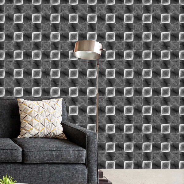 Monochrome Square Wallpaper Roll-Wallpapers Peel & Stick-WAL_PA-IC 5007658 IC 5007658, Abstract Expressionism, Abstracts, Art and Paintings, Black, Black and White, Check, Circle, Digital, Digital Art, Geometric, Geometric Abstraction, Graphic, Grid Art, Modern Art, Patterns, Semi Abstract, Signs, Signs and Symbols, Stripes, White, monochrome, square, peel, stick, vinyl, wallpaper, roll, non-pvc, self-adhesive, eco-friendly, water-repellent, scratch-resistant, abstract, abstraction, art, checker, circular, 