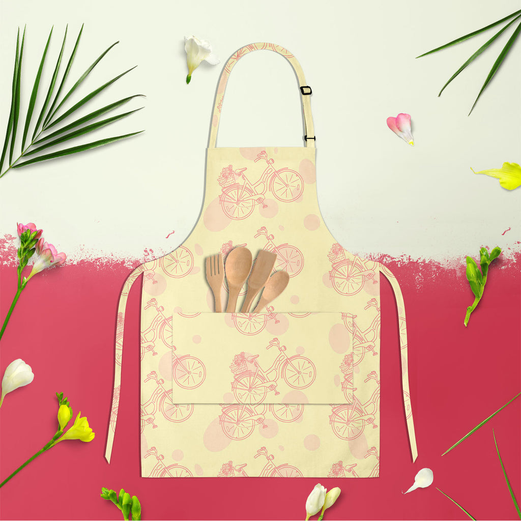 Bicycle Trend Apron | Adjustable, Free Size & Waist Tiebacks-Aprons Neck to Knee-APR_NK_KN-IC 5007659 IC 5007659, Ancient, Art and Paintings, Automobiles, Bikes, Cities, City Views, Digital, Digital Art, Drawing, Graphic, Hipster, Historical, Hobbies, Illustrations, Medieval, Patterns, Retro, Signs, Signs and Symbols, Sketches, Sports, Transportation, Travel, Vehicles, Vintage, bicycle, trend, apron, adjustable, free, size, waist, tiebacks, art, background, bike, city, classic, cute, cycle, design, doodle, 