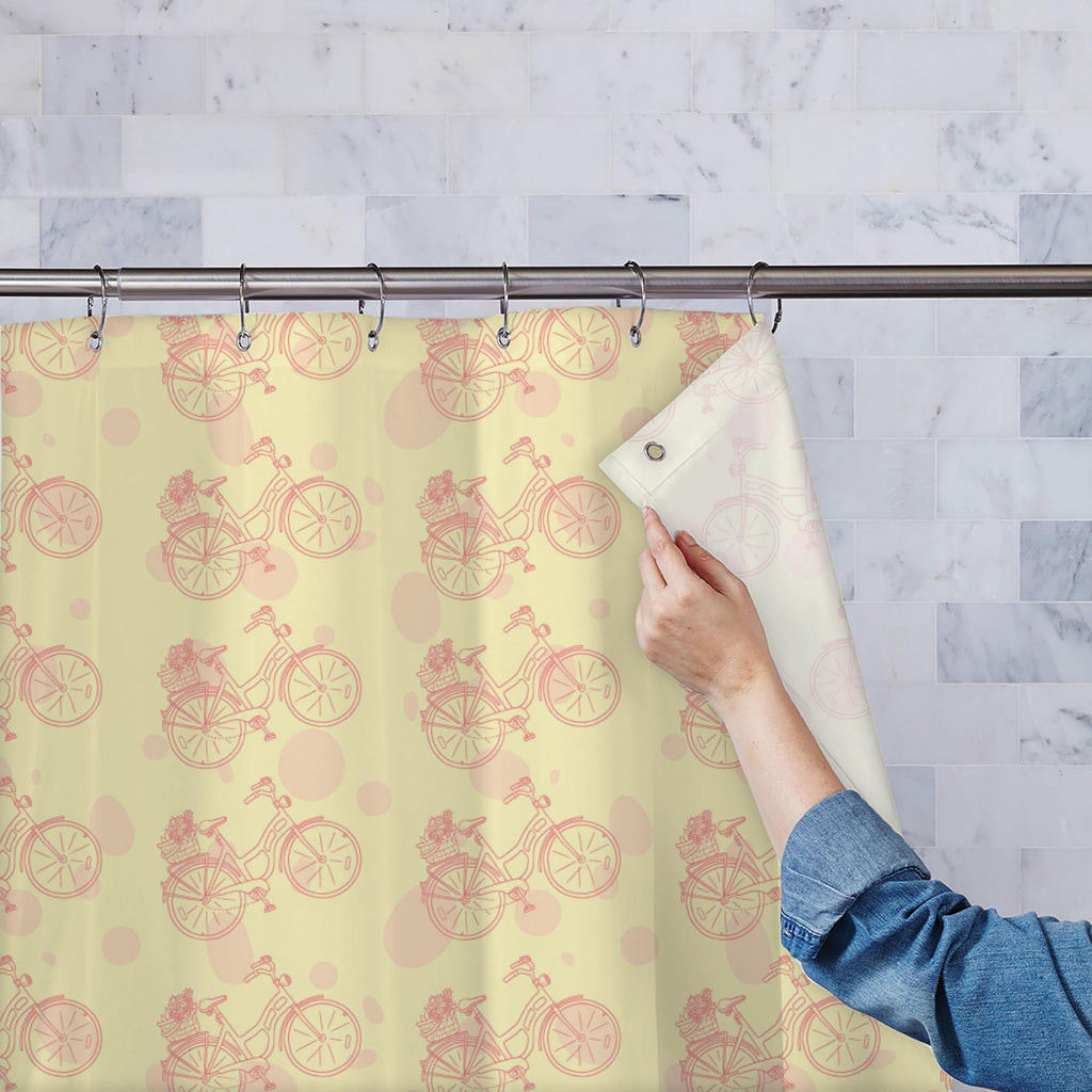 Bicycle Trend Washable Waterproof Shower Curtain-Shower Curtains-CUR_SH-IC 5007659 IC 5007659, Ancient, Art and Paintings, Automobiles, Bikes, Cities, City Views, Digital, Digital Art, Drawing, Graphic, Hipster, Historical, Hobbies, Illustrations, Medieval, Patterns, Retro, Signs, Signs and Symbols, Sketches, Sports, Transportation, Travel, Vehicles, Vintage, bicycle, trend, washable, waterproof, shower, curtain, art, background, bike, city, classic, cute, cycle, design, doodle, drawn, element, fabric, fitn
